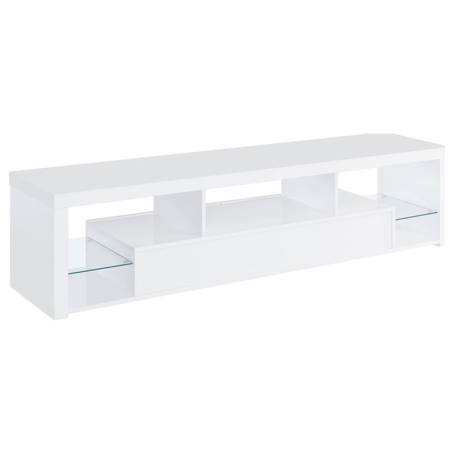Velmora Gloss White Entertainment Console 71 inch