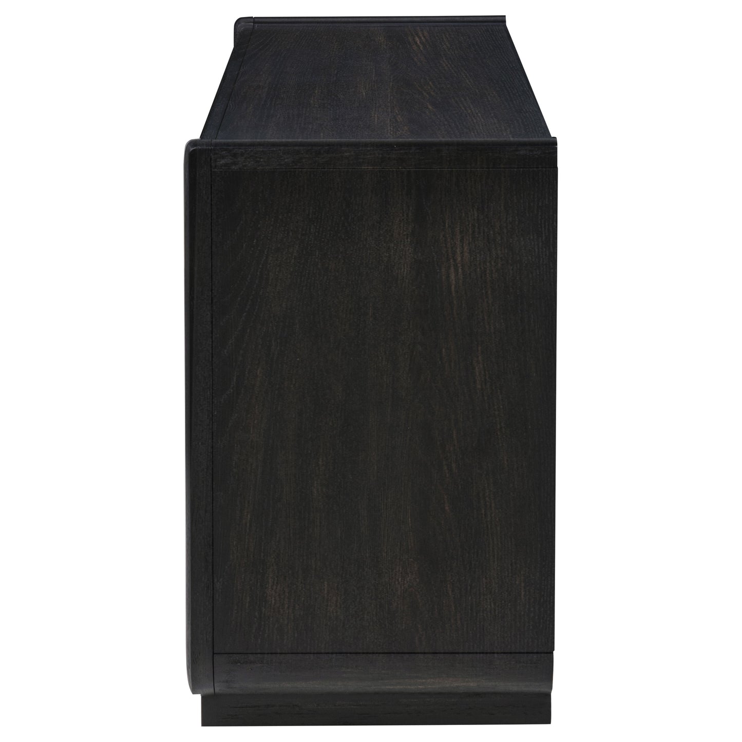 Lyric Contemporary 2-Drawer Console Table in Black Ash