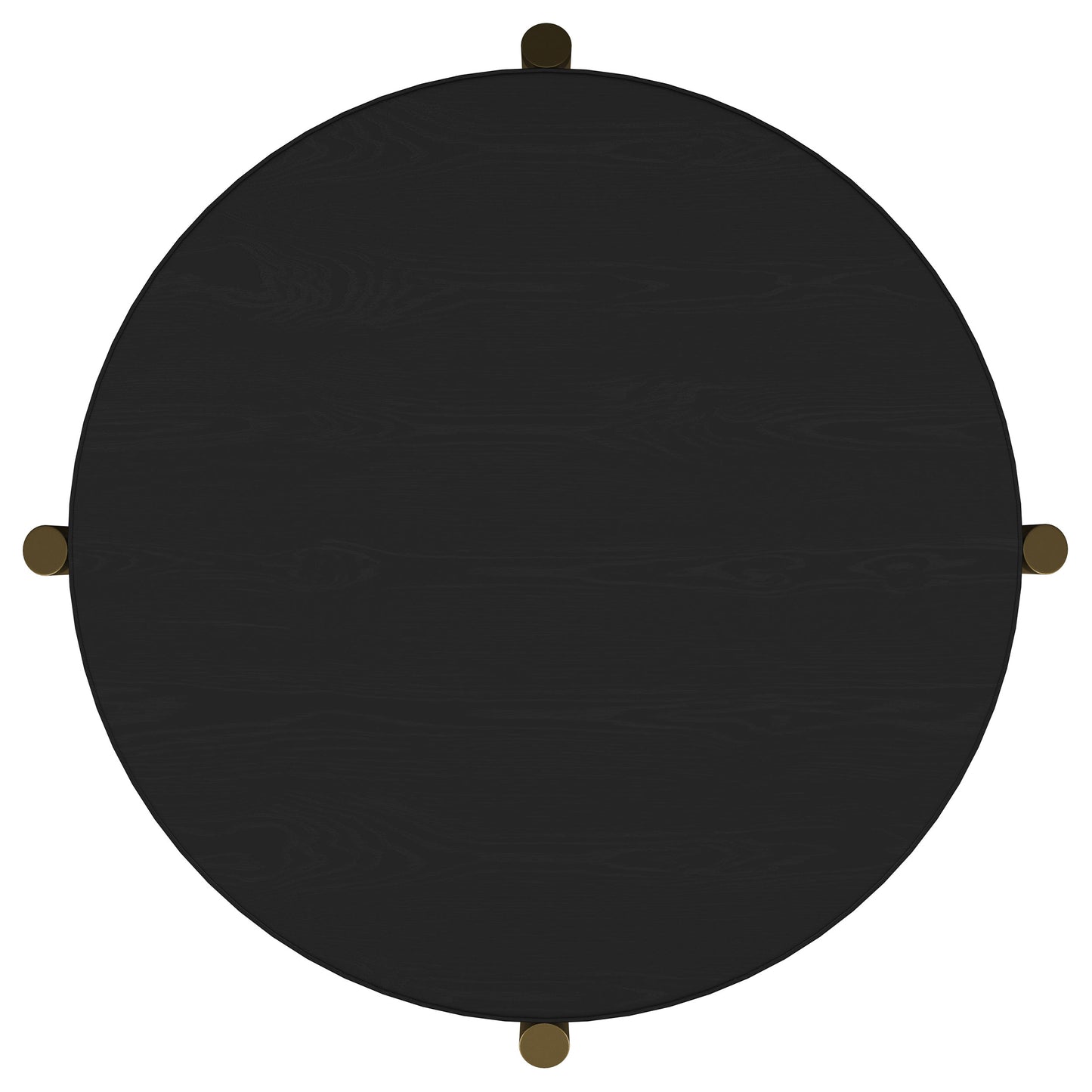 Arini 2-Piece Round Coffee & End Table Set – Black Finish