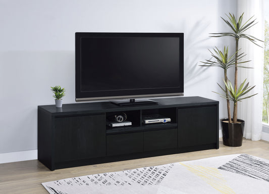 Lucente Black Contemporary TV Console
