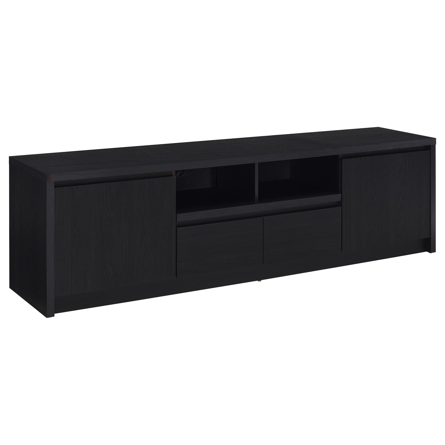 Lucente Black Contemporary TV Console