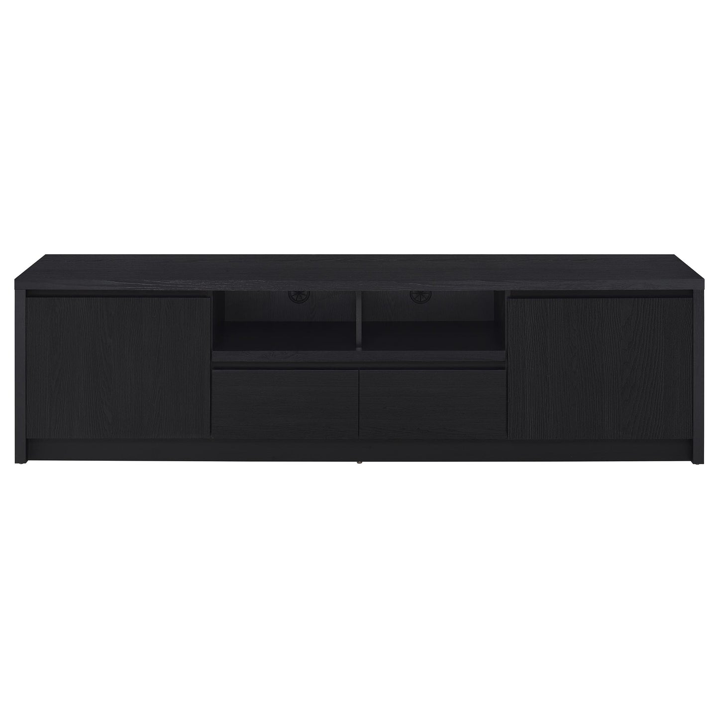 Lucente Black Contemporary TV Console