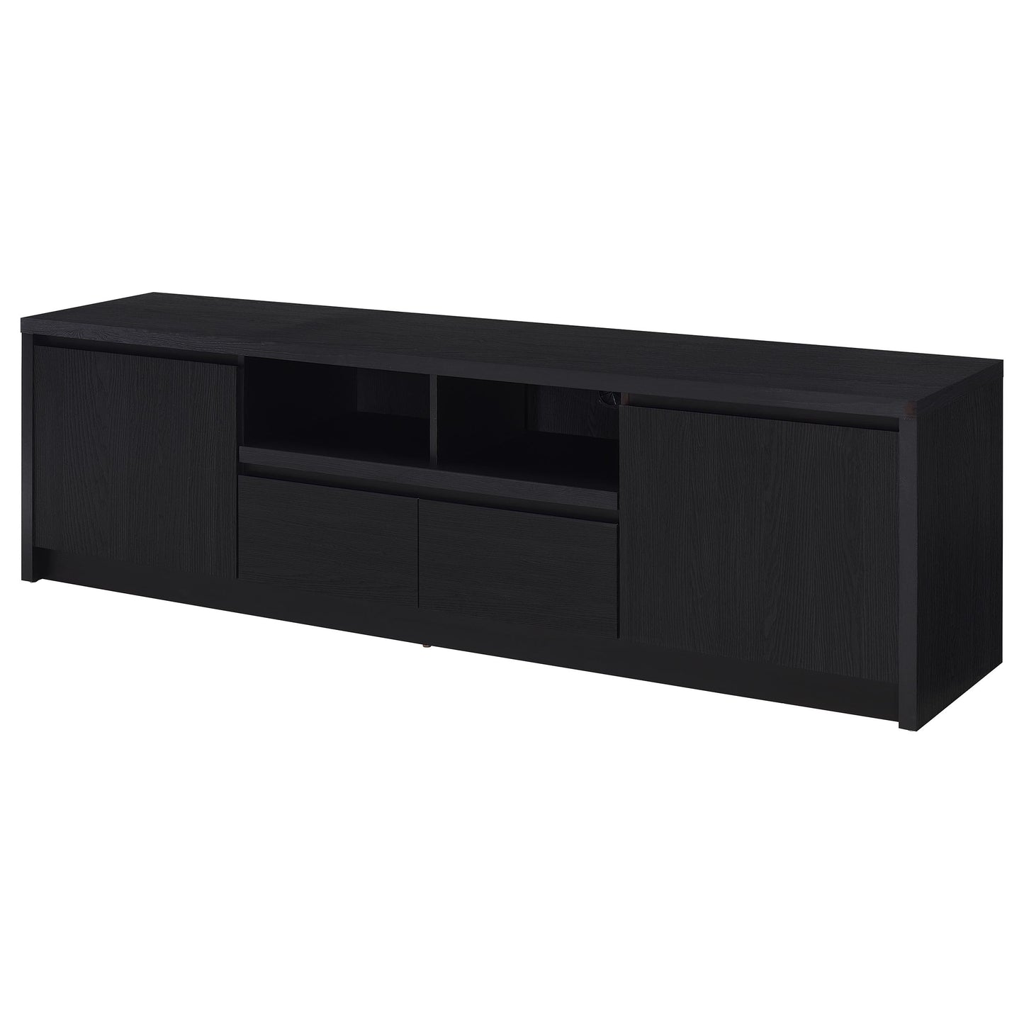 Lucente Black Contemporary TV Console
