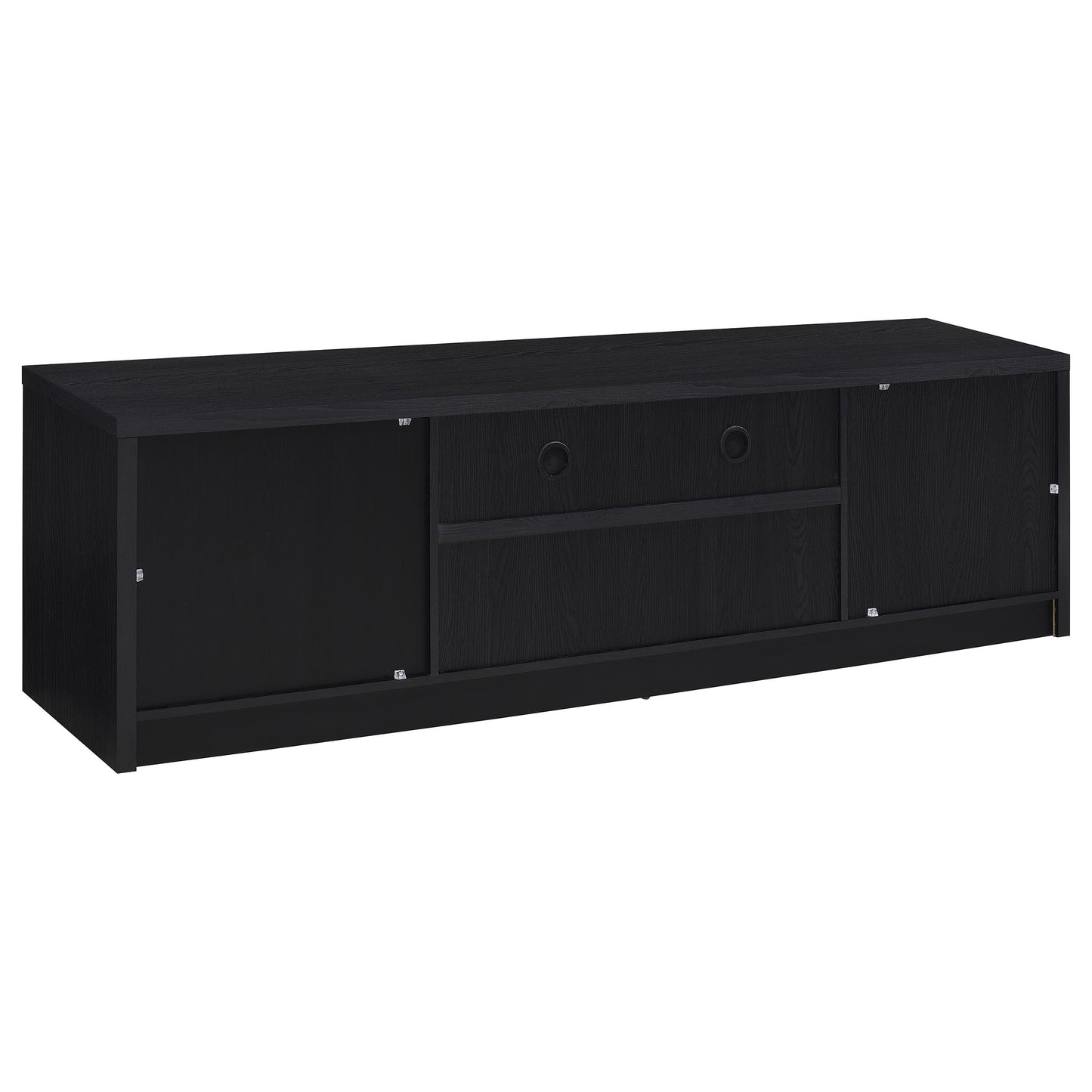 Lucente Black Contemporary TV Console