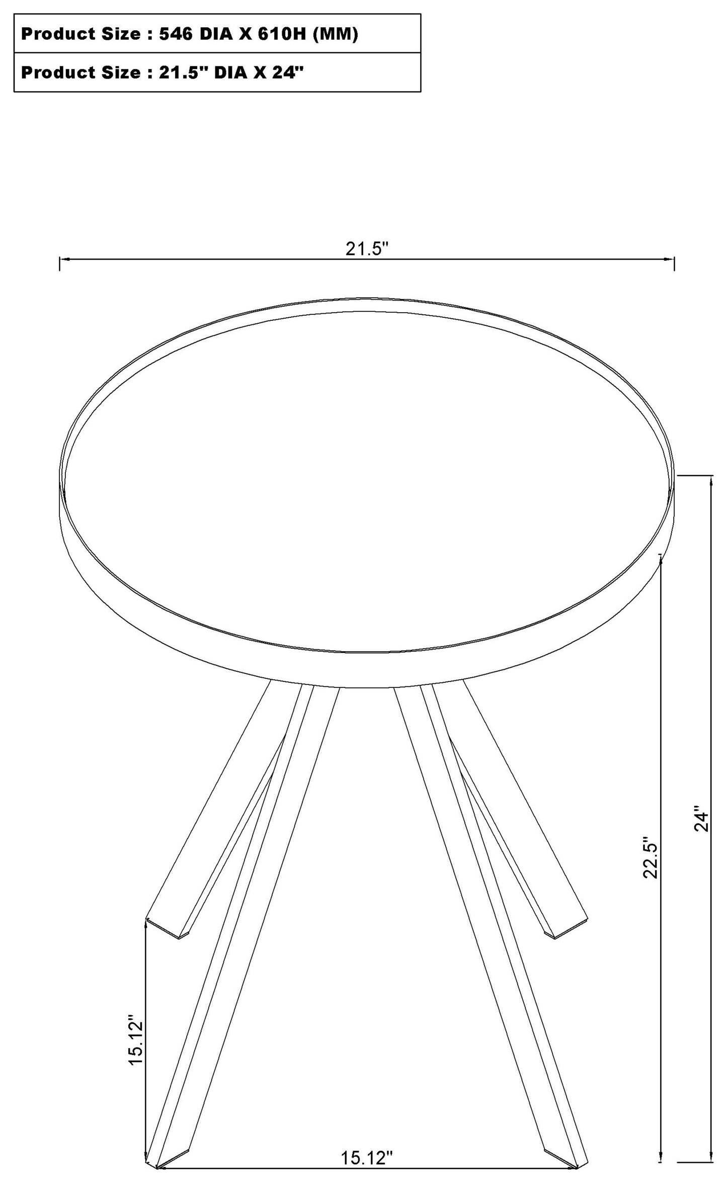 Briggs 2-Piece Round Coffee and End Table Set – White