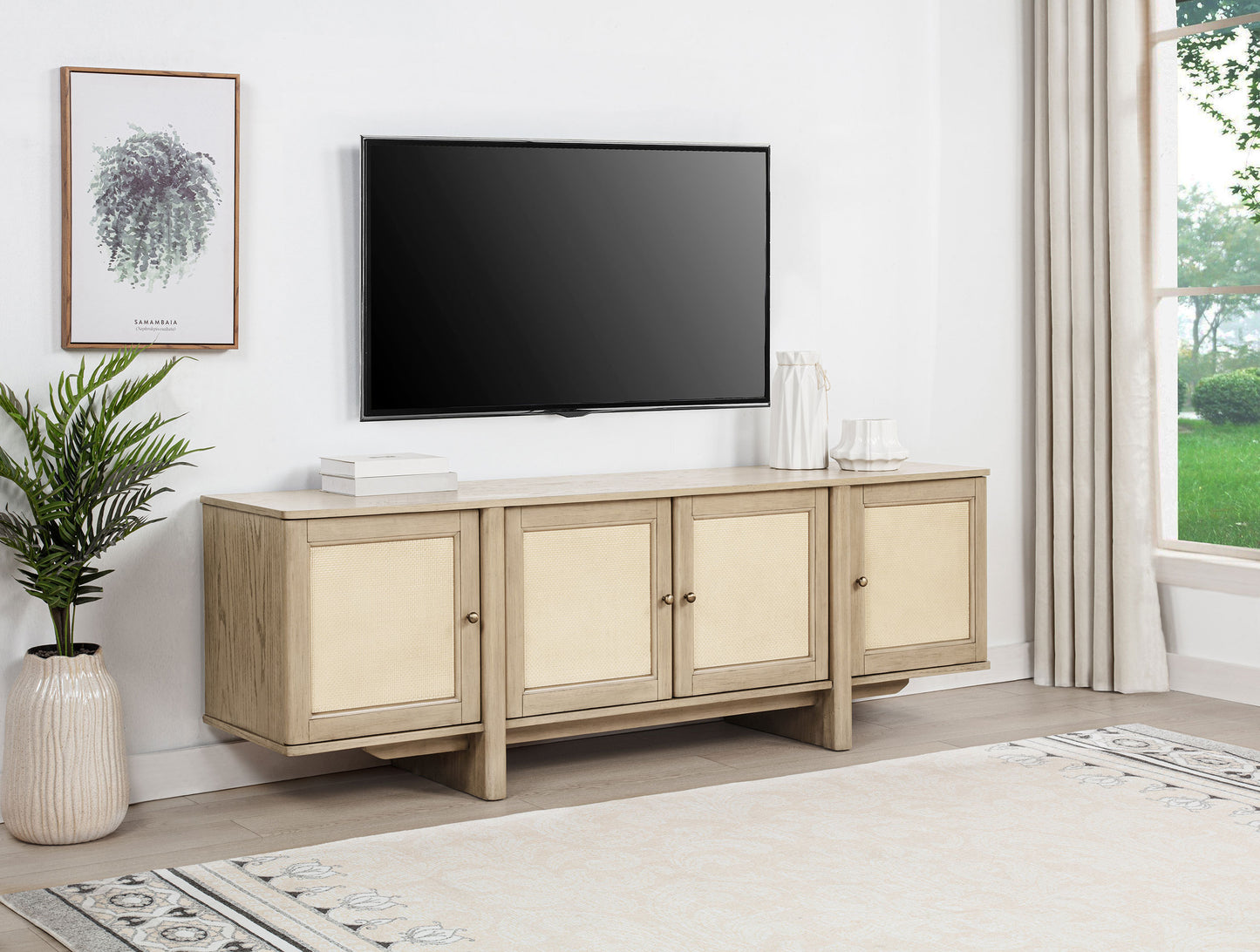 Solara 79” Coastal Modern TV Stand
