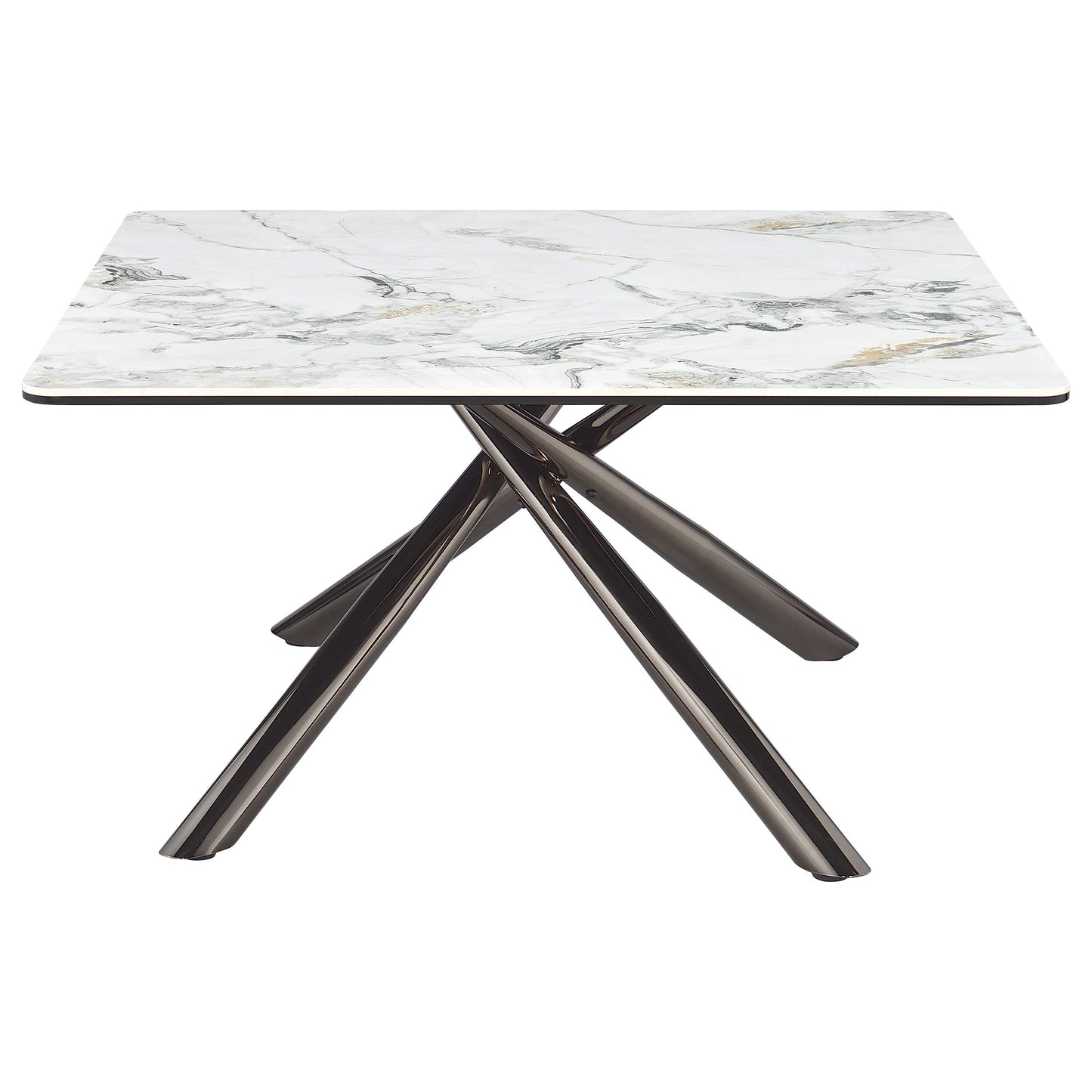 Aveline Square Coffee Table – Mirage White Sintered Stone
