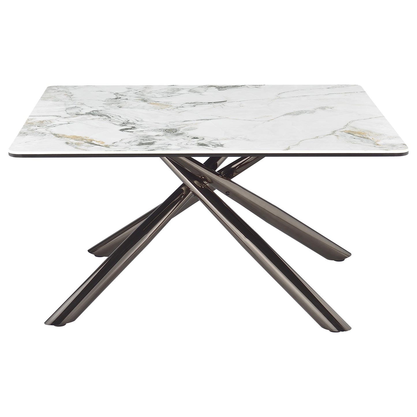 Aveline Square Coffee Table – Mirage White Sintered Stone