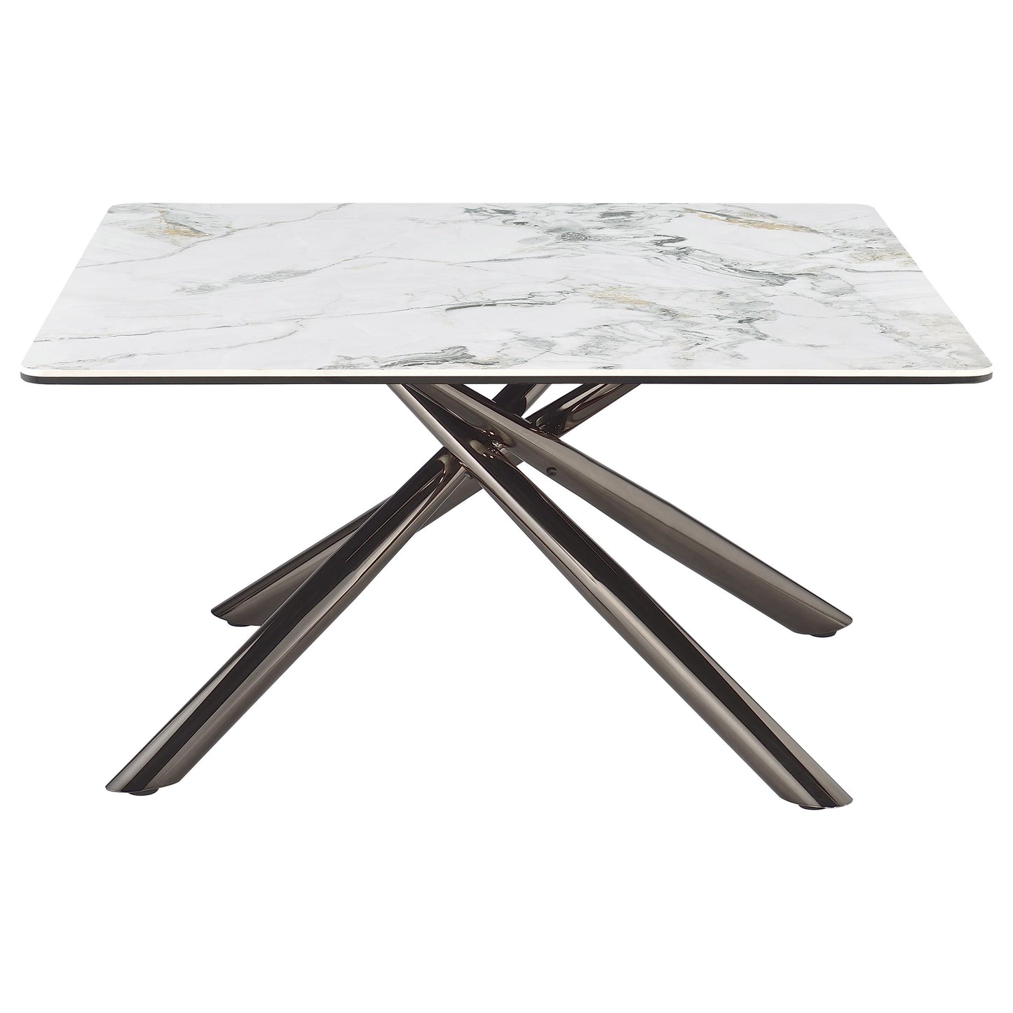 Aveline Square Coffee Table – Mirage White Sintered Stone