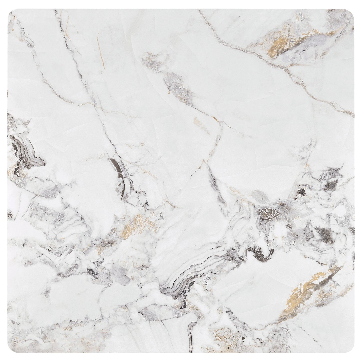 Aveline Square Coffee Table – Mirage White Sintered Stone