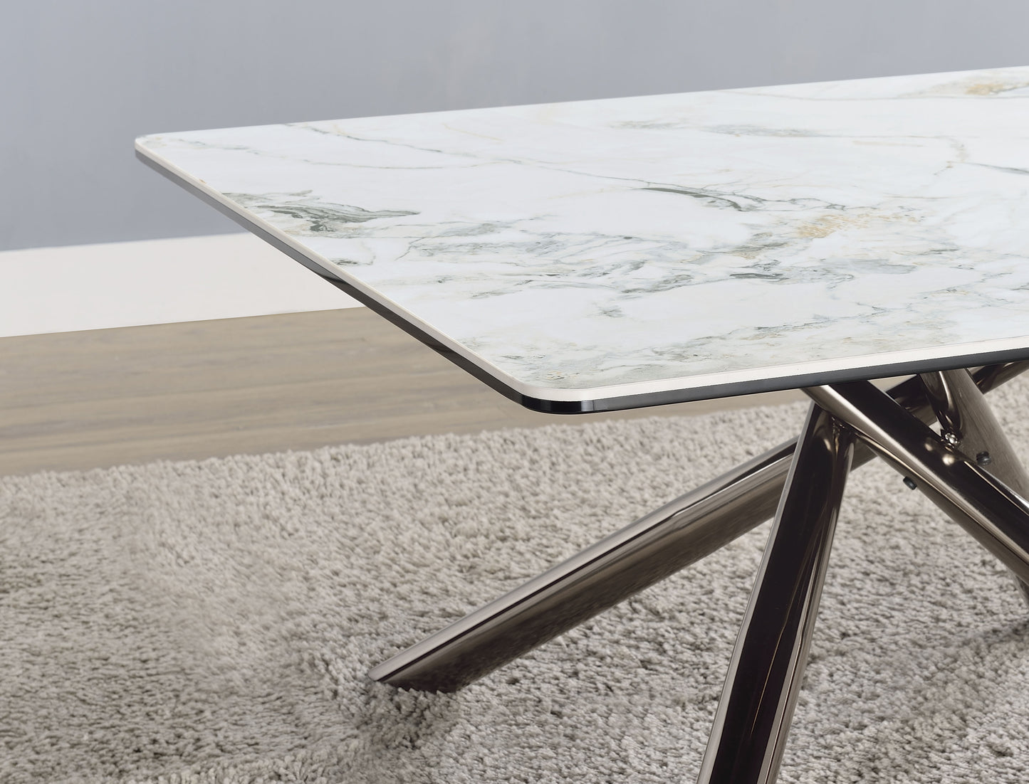 Aveline Square Coffee Table – Mirage White Sintered Stone