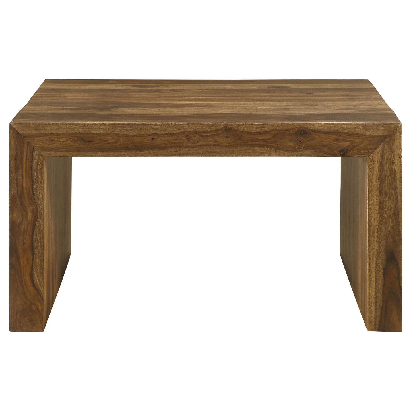 Auremont Square Sheesham Wood Coffee Table Auburn Finish