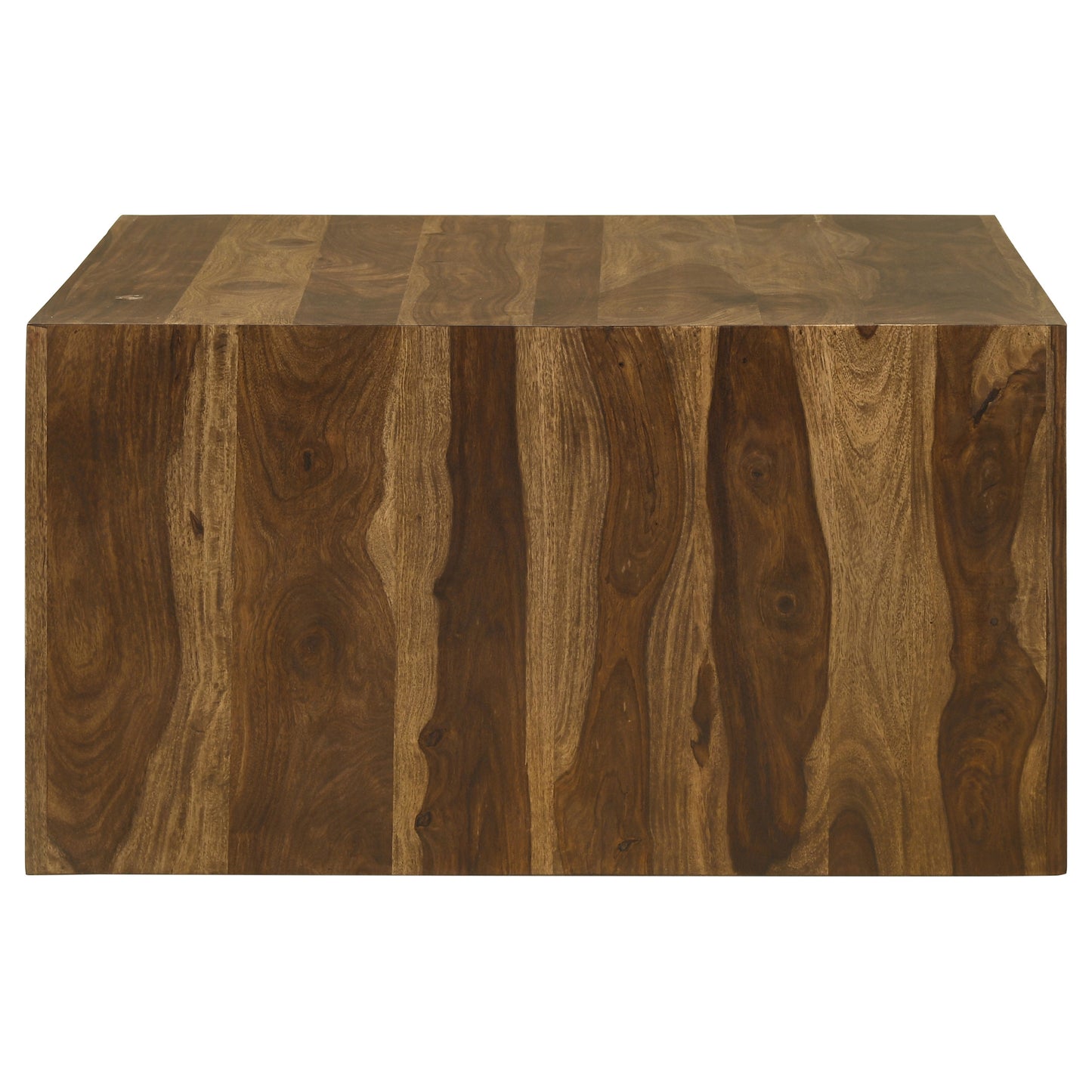 Auremont Square Sheesham Wood Coffee Table Auburn Finish