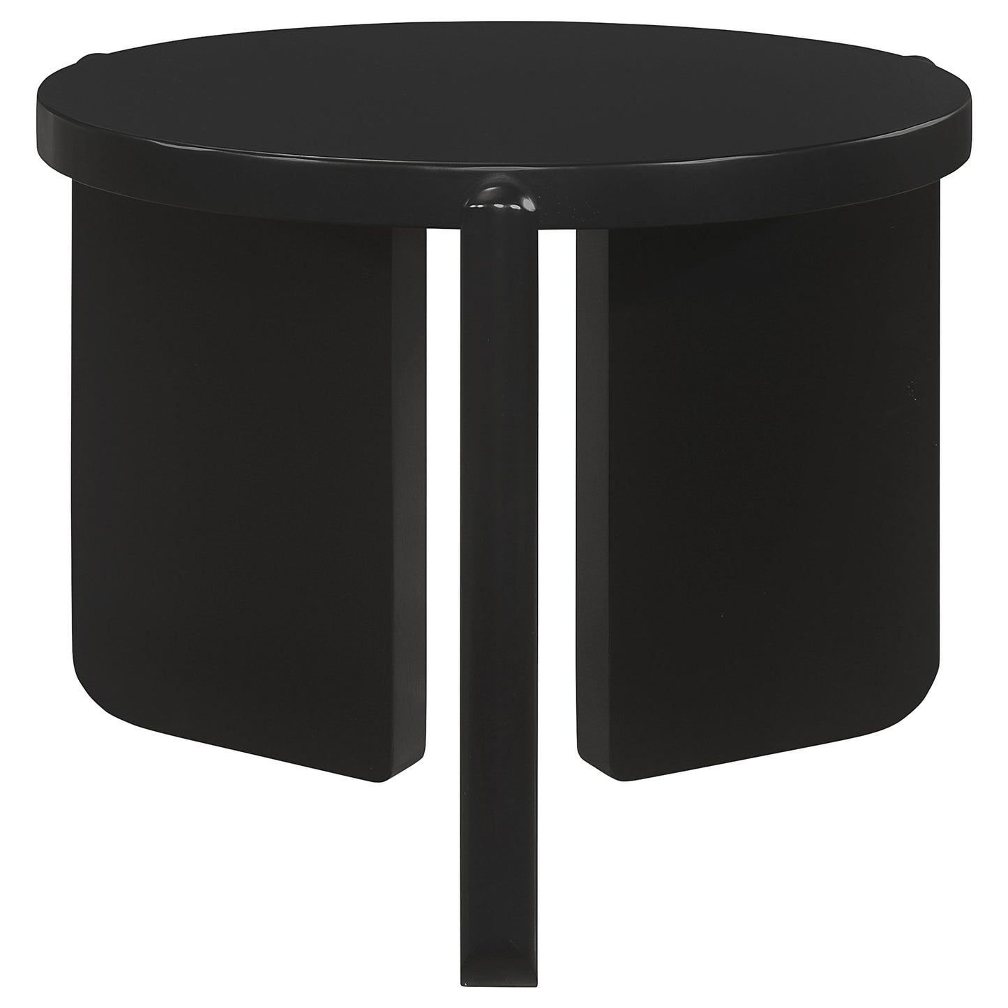 Cordova Contemporary 2-Piece Solid Wood Table Set – Black