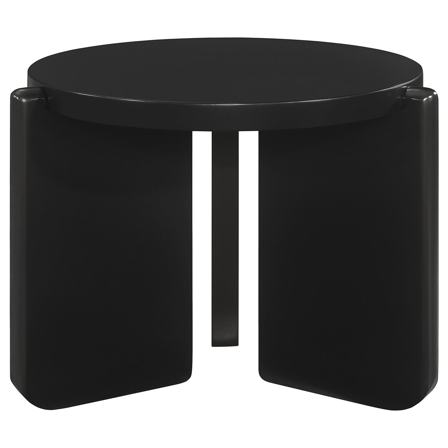 Cordova Contemporary 2-Piece Solid Wood Table Set – Black