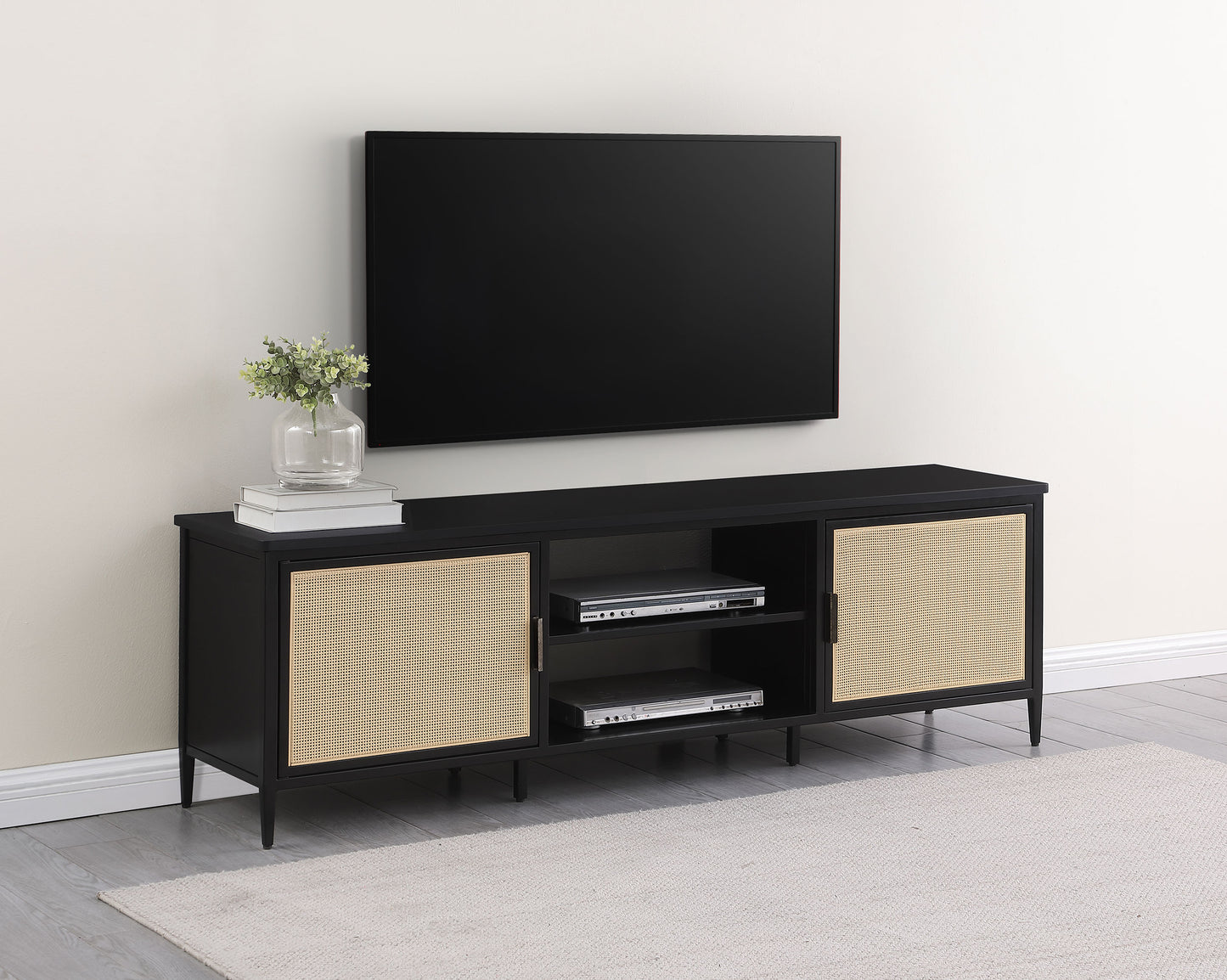 Arvella 70” Rattan Media Console
