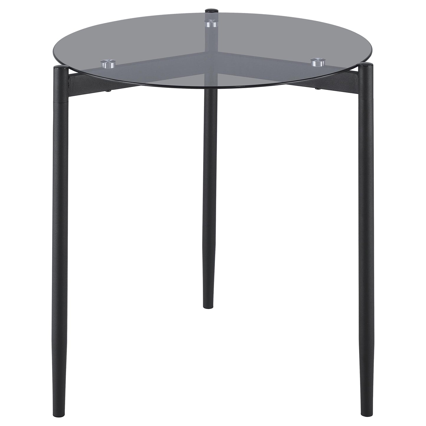 Rosalie Grey Round Coffee & Accent Table Set (2-Piece)