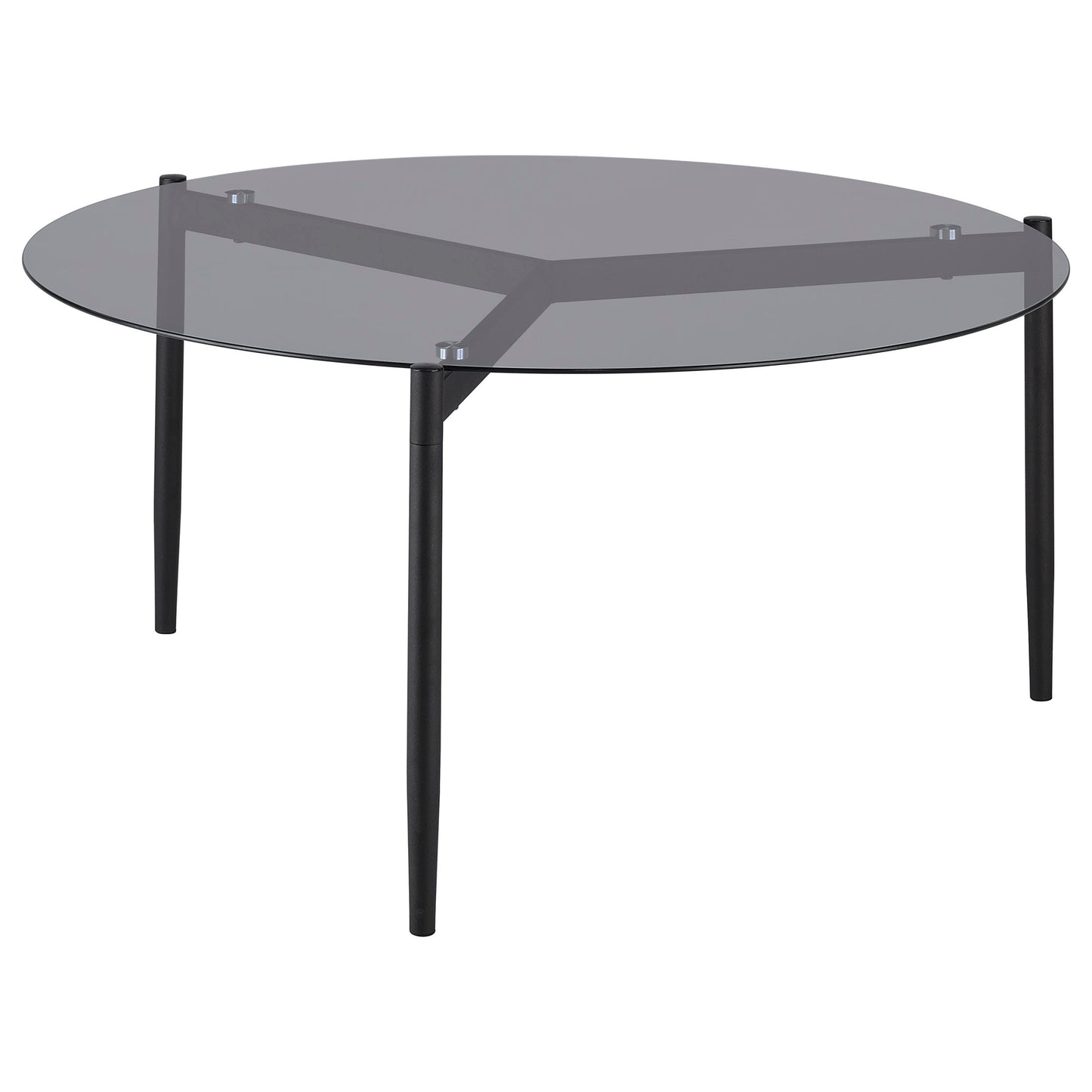 Rosalie Grey Round Coffee & Accent Table Set (2-Piece)