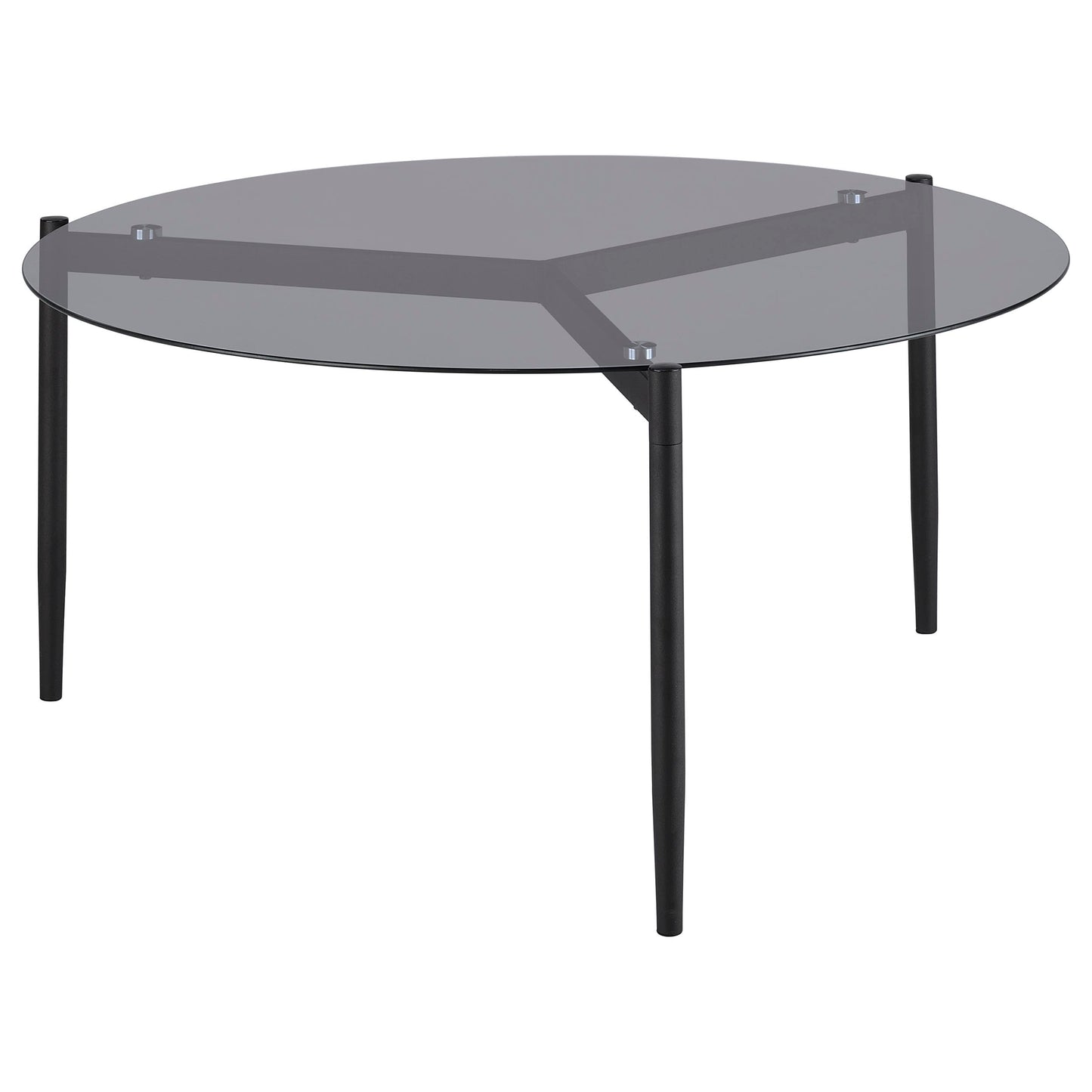 Rosalie Grey Round Coffee & Accent Table Set (2-Piece)