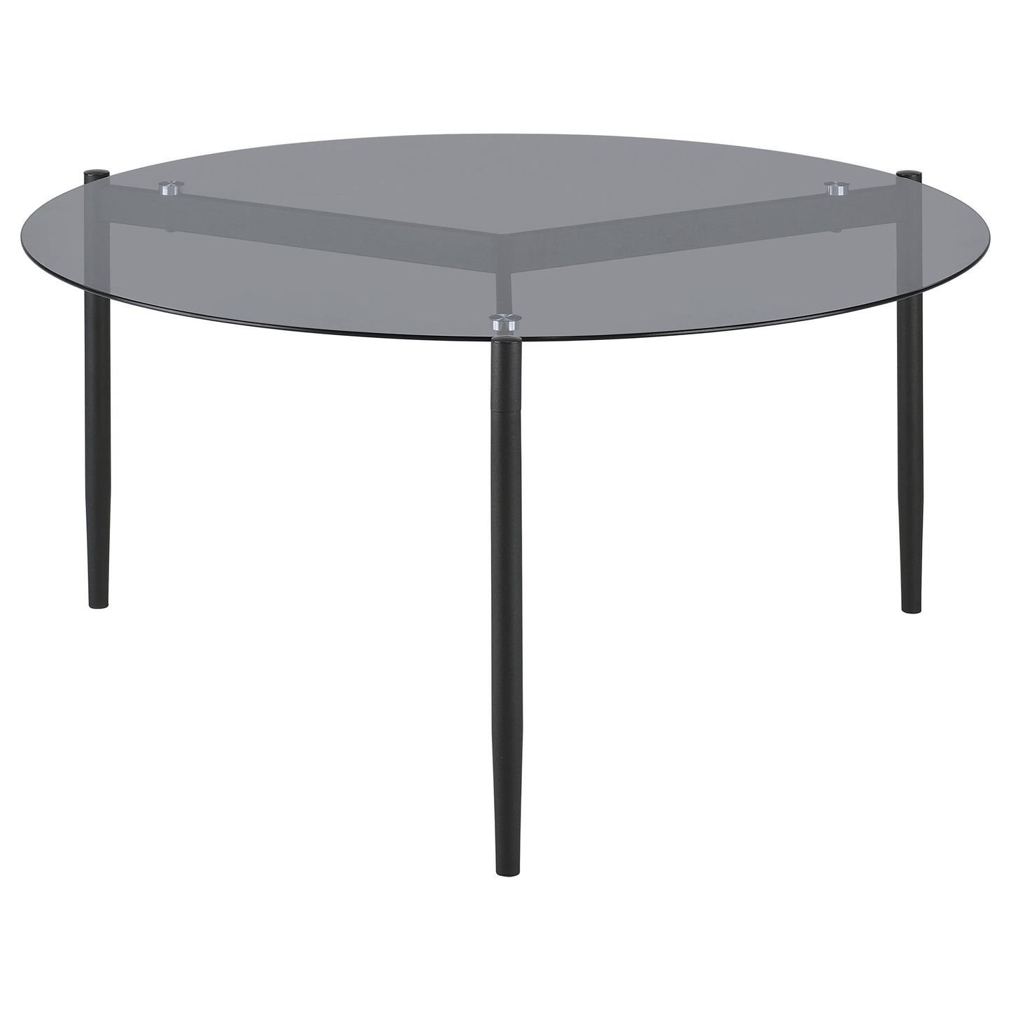 Rosalie Grey Round Coffee & Accent Table Set (2-Piece)
