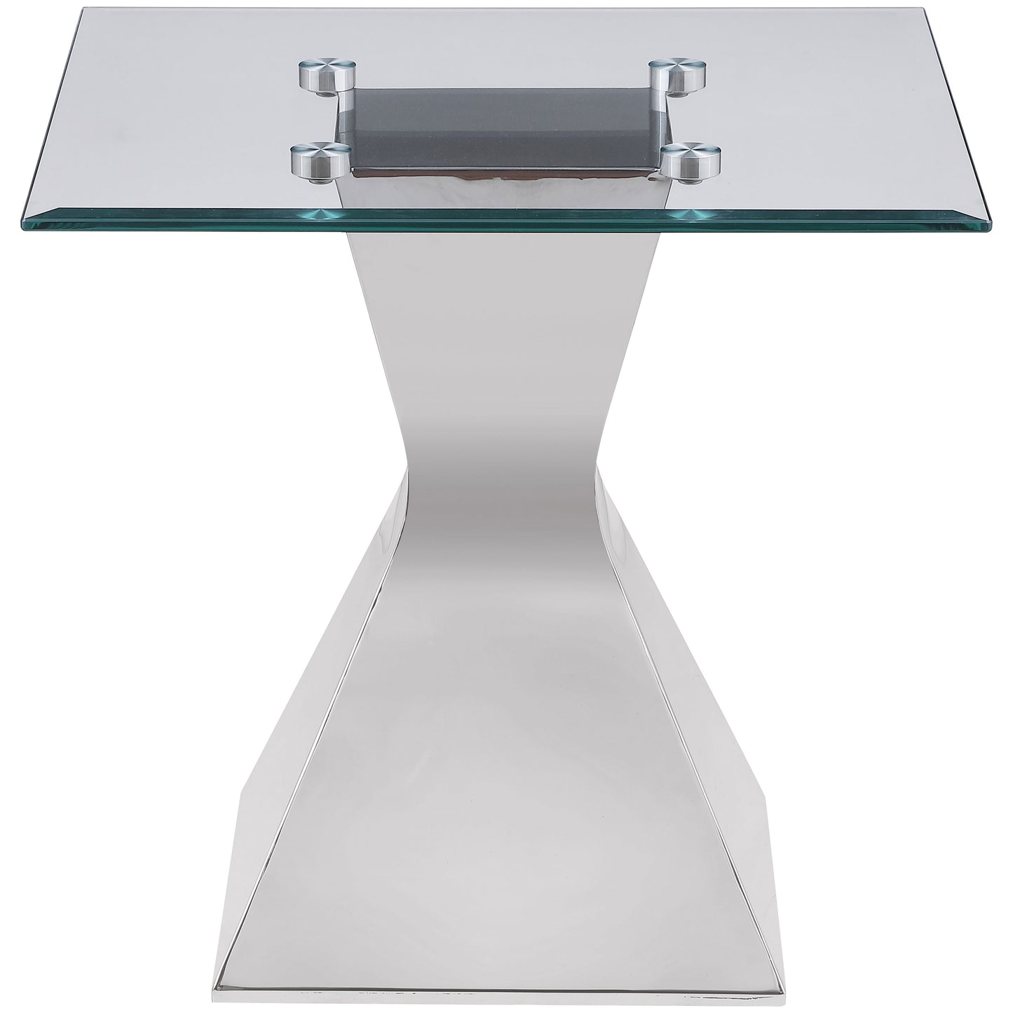 Jenny 3-Piece Rectangular Coffee & End Table Set – Chrome Finish