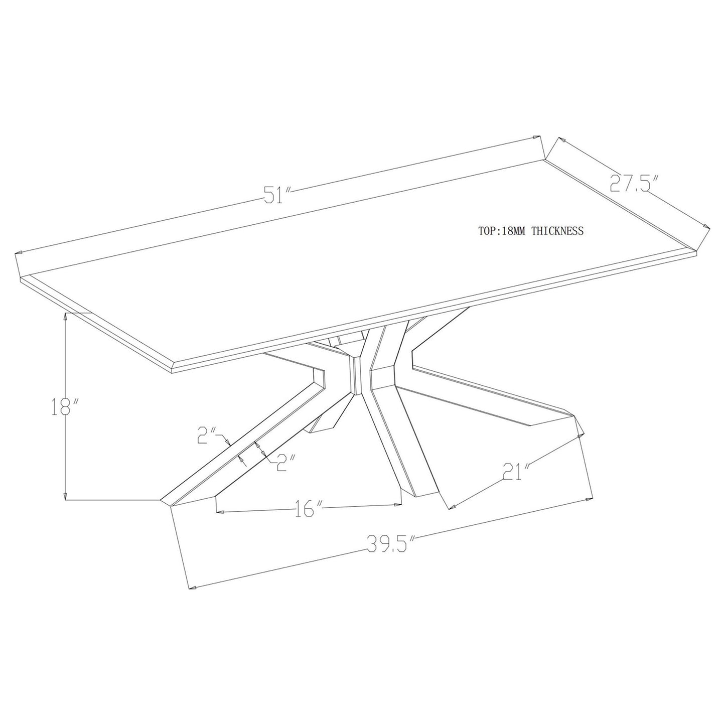 Visalia Modern Gold Coffee Table with Faux Marble Surface