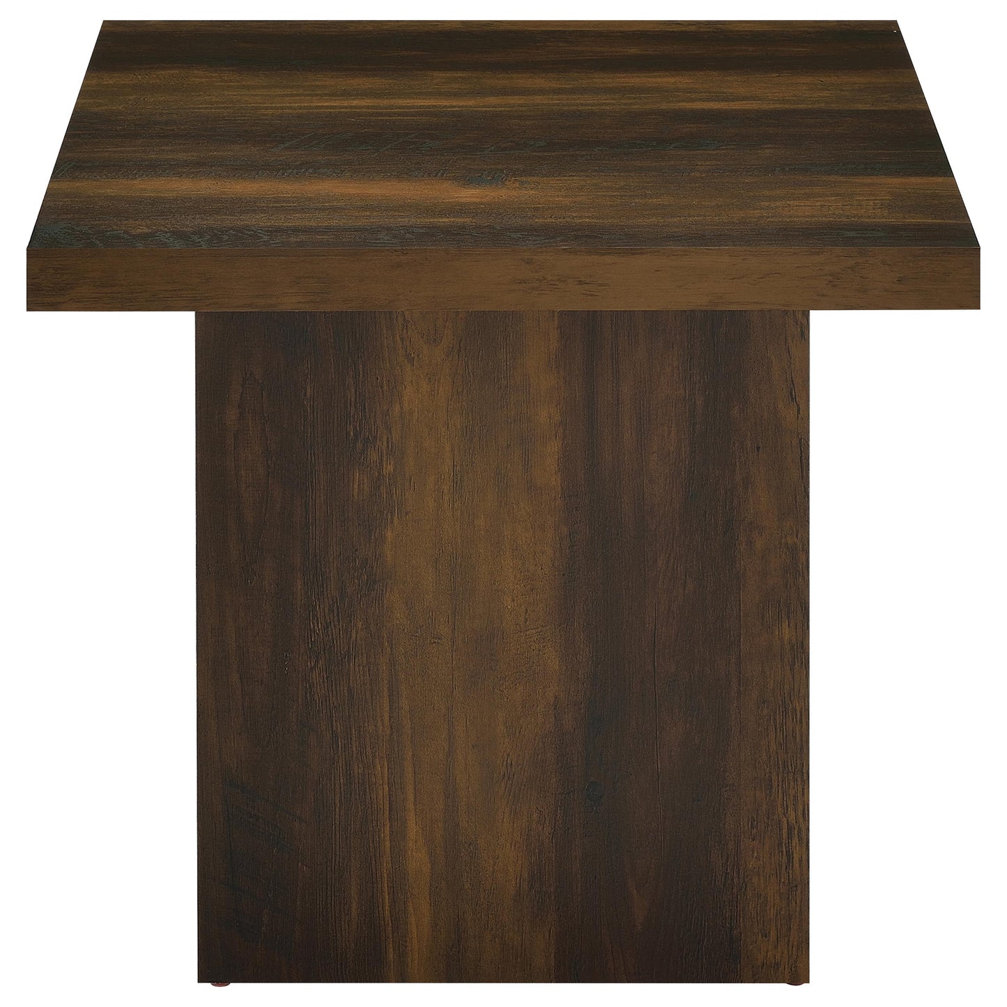 Devar 2-Piece Dark Pine Square Coffee and End Table Set
