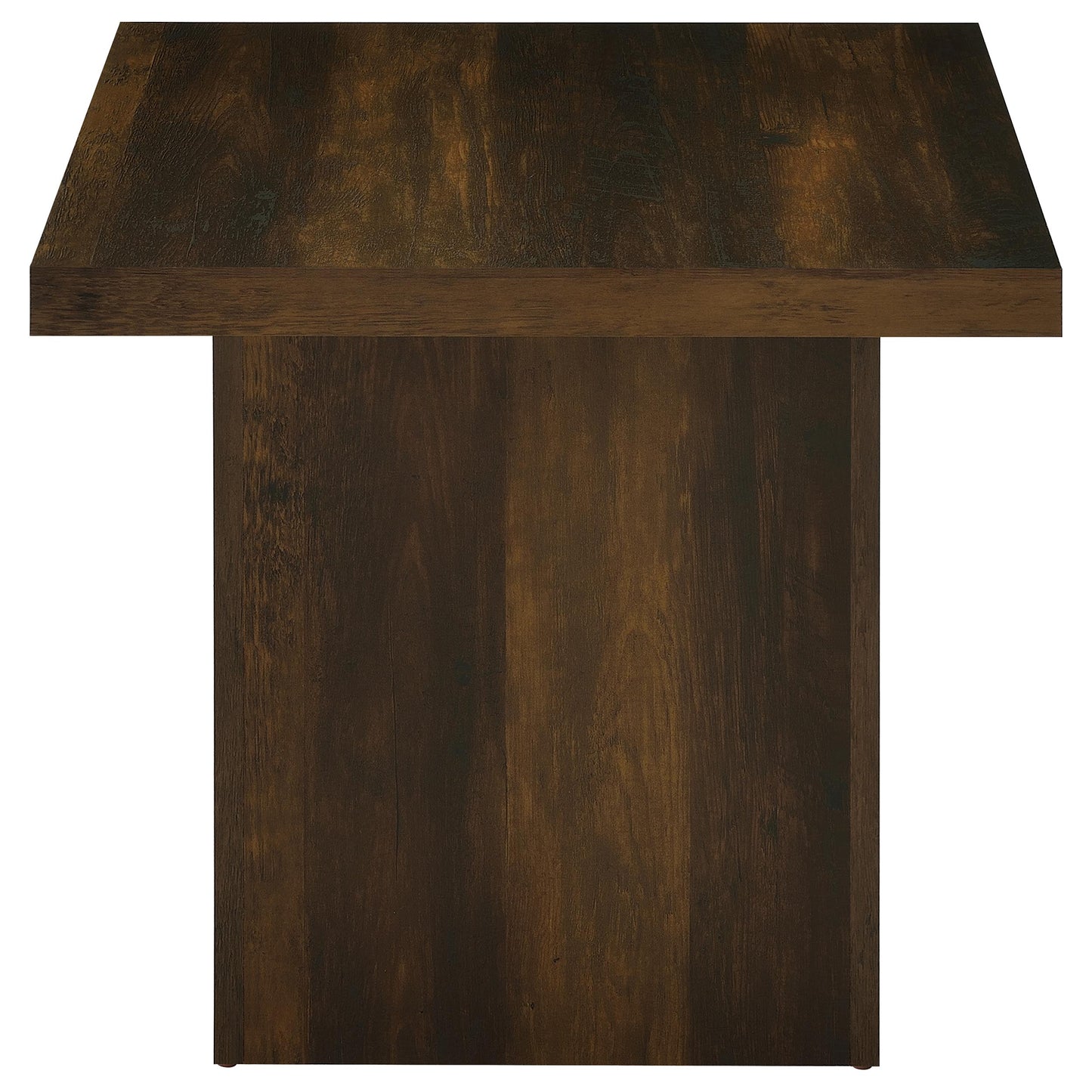 Devar 2-Piece Dark Pine Square Coffee and End Table Set