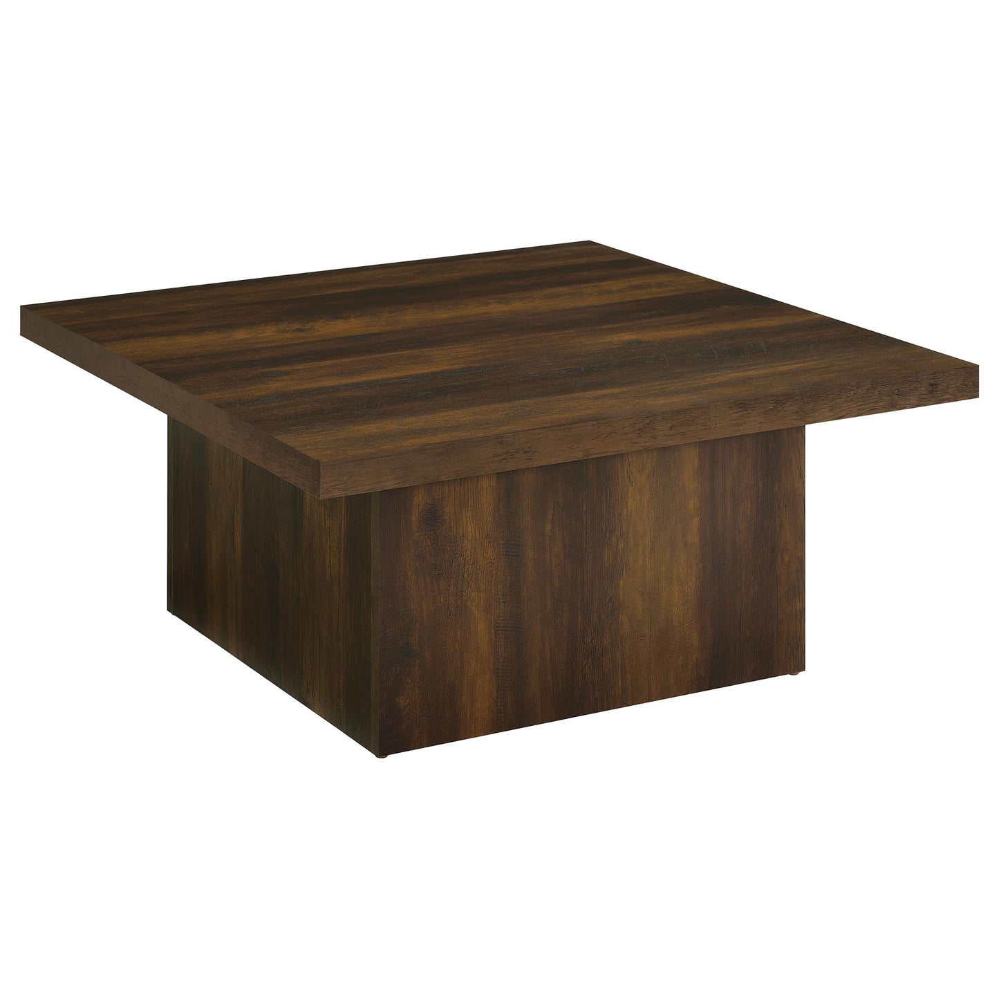 Devar 2-Piece Dark Pine Square Coffee and End Table Set
