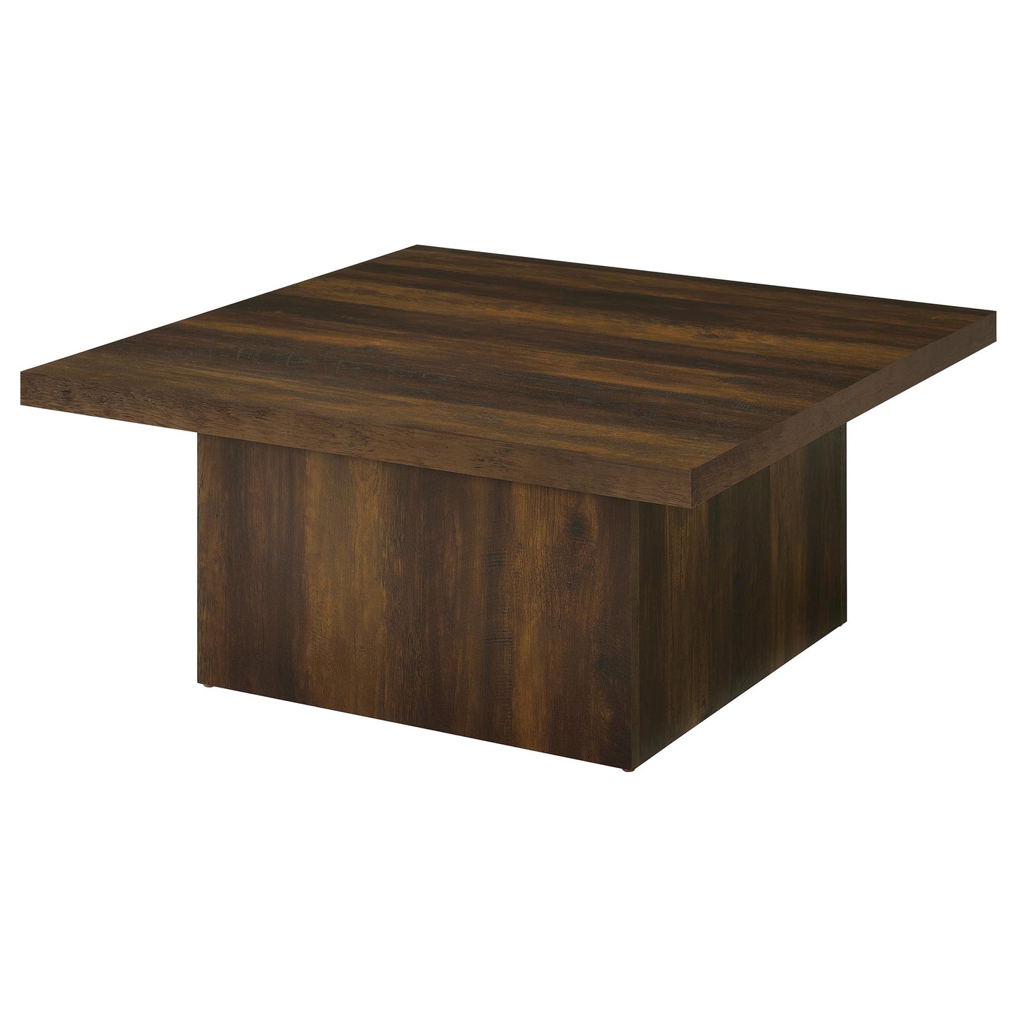 Devar 2-Piece Dark Pine Square Coffee and End Table Set
