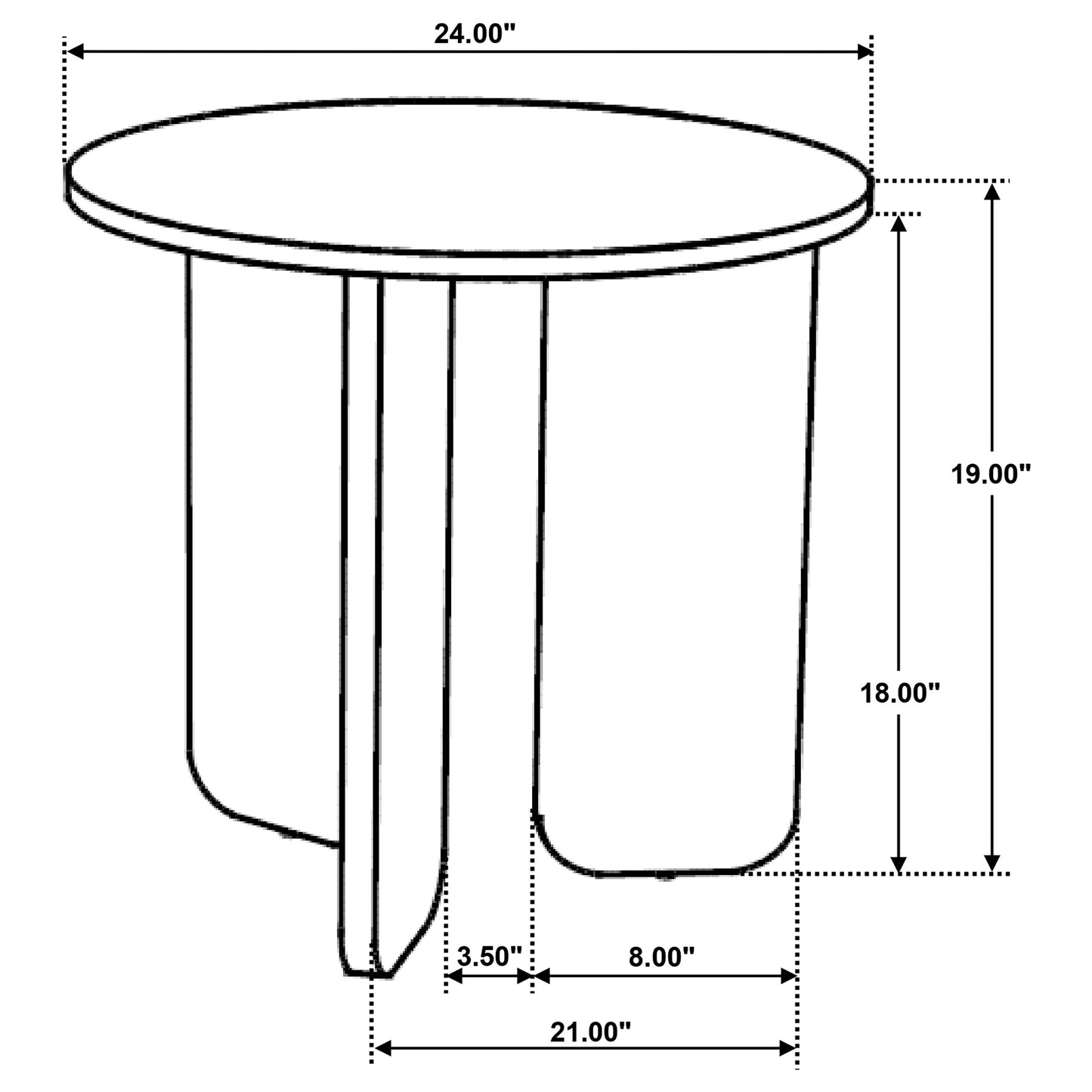 Dale 2-Piece Brown Solid Wood Coffee and End Table Set