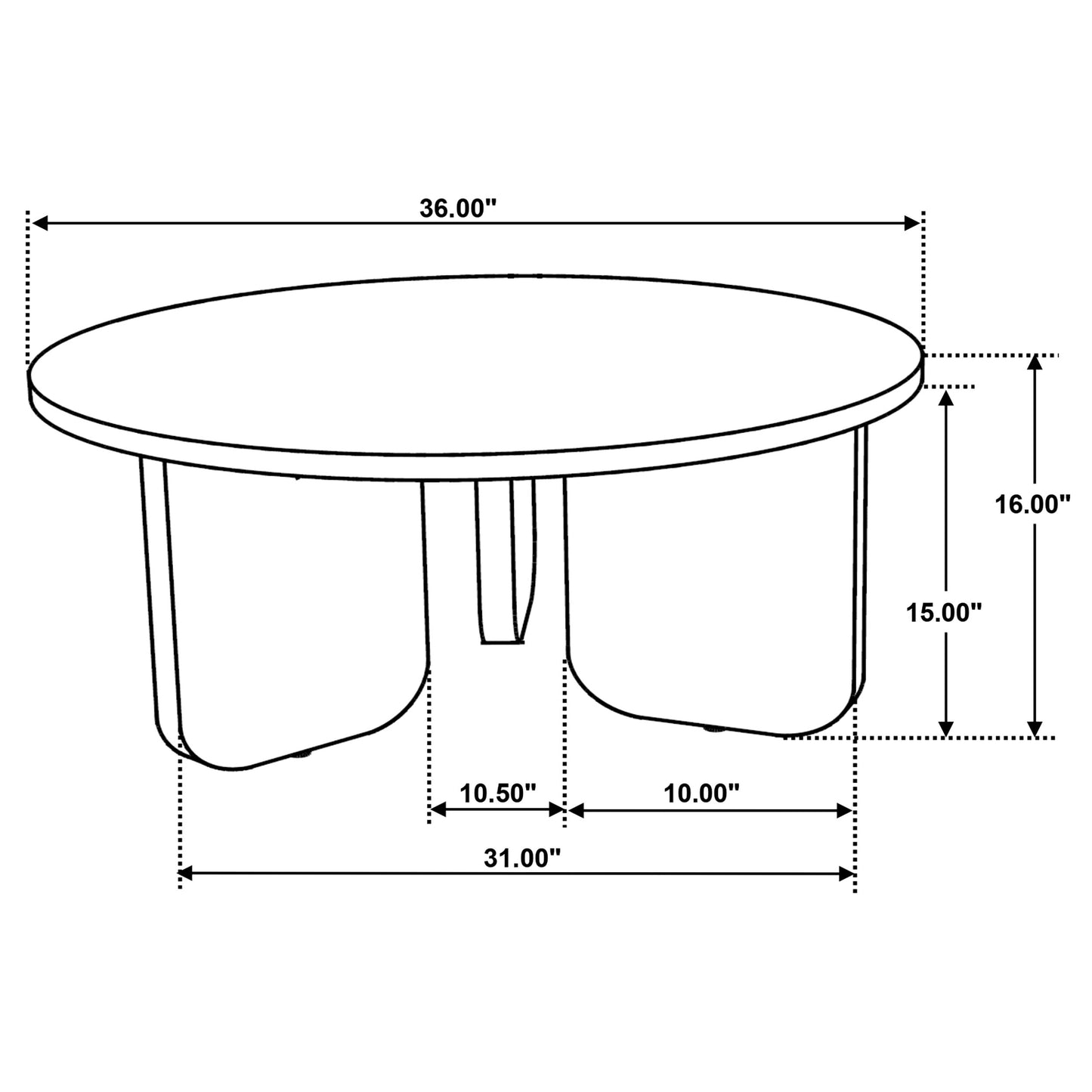 Dale 2-Piece Brown Solid Wood Coffee and End Table Set