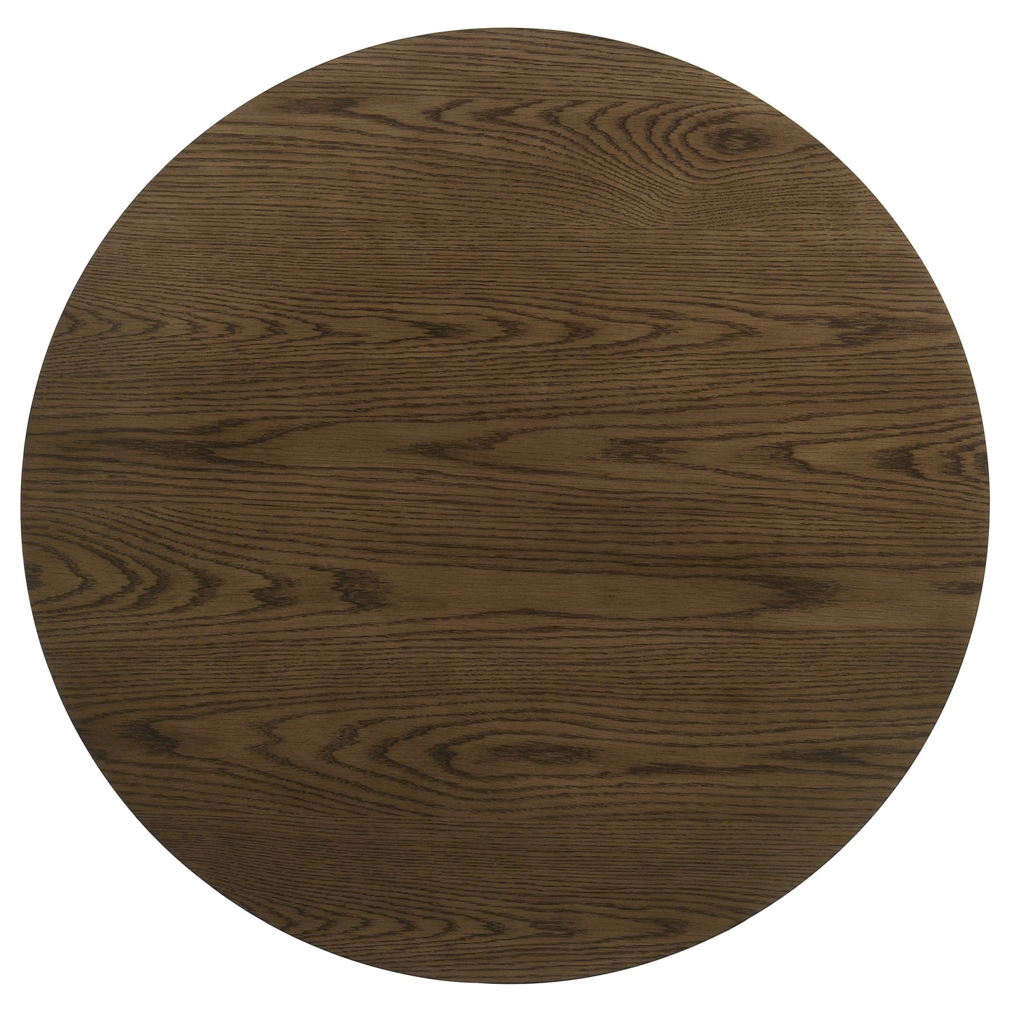 Orvane Round Sculptural Wood Coffee Table Brown