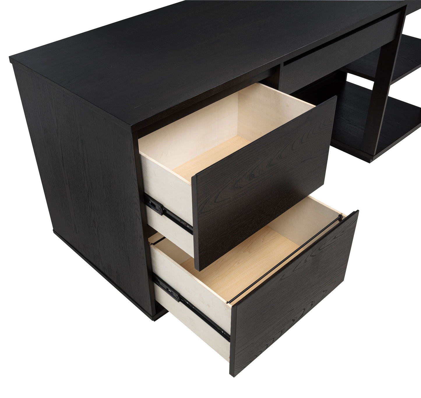 Calvryn 75-inch 3-Drawer Computer Desk with Adjustable Shelf Coffee Bean