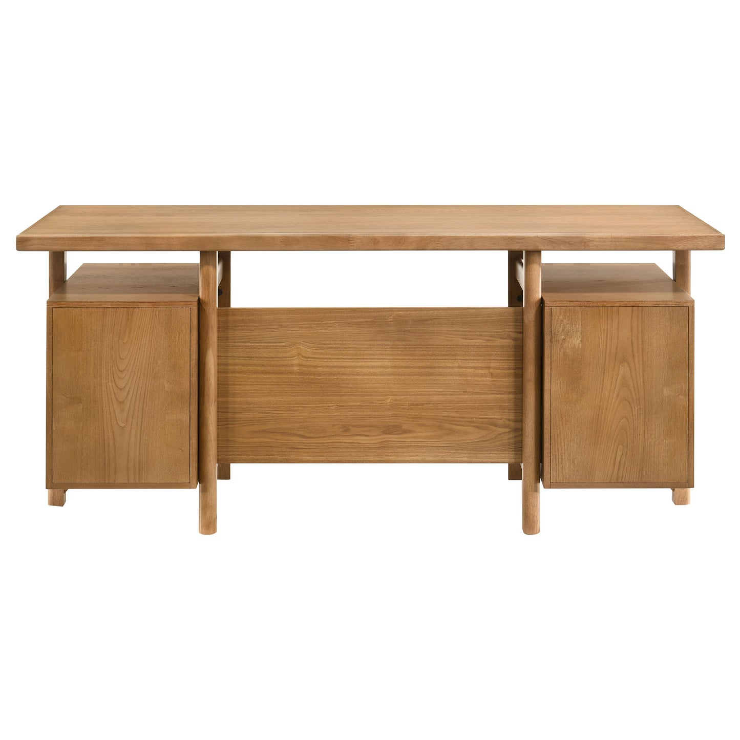 Virello 69-inch 4-Drawer Computer Desk with File Drawer Light Ash