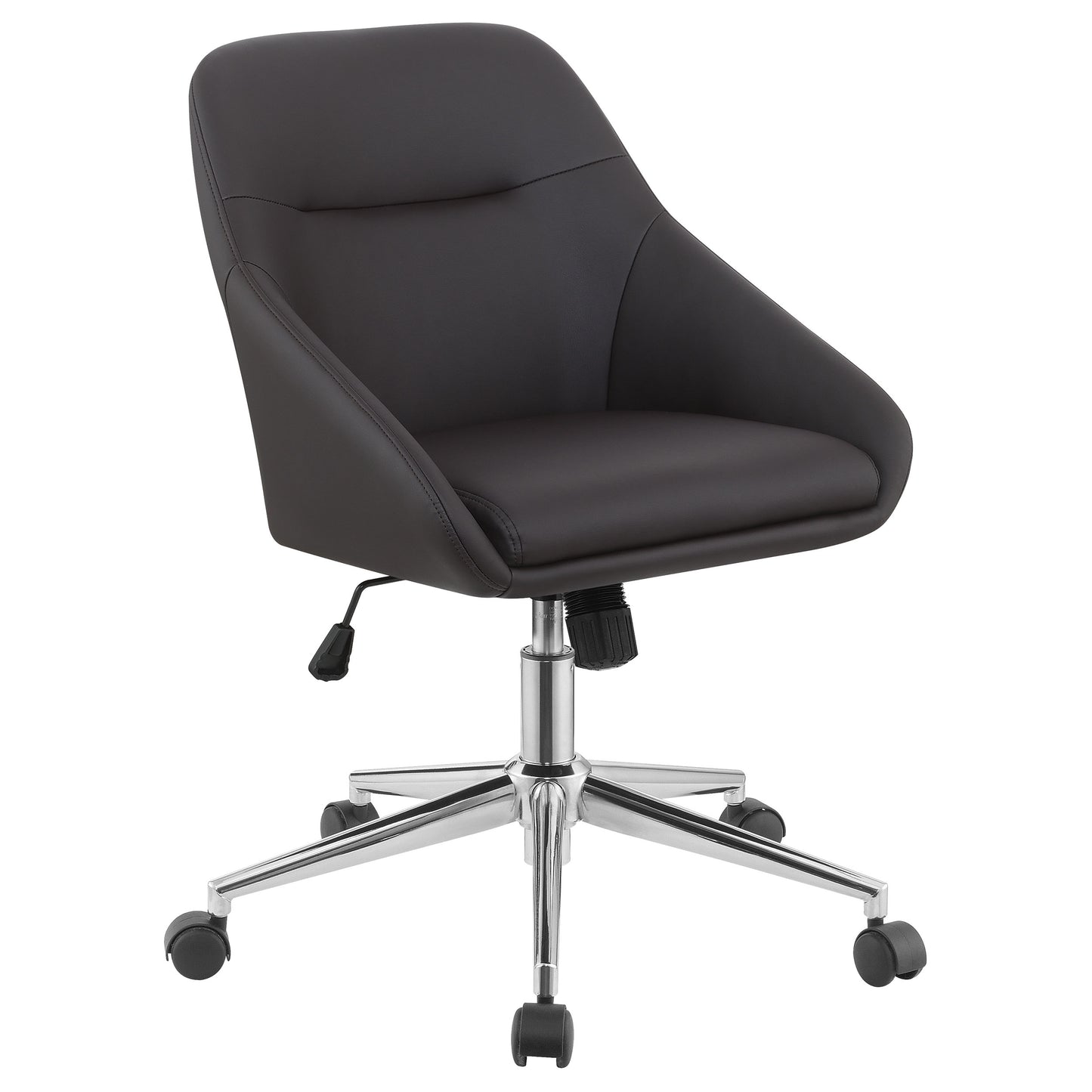 Lennox Upholstered Adjustable Office Chair Brown