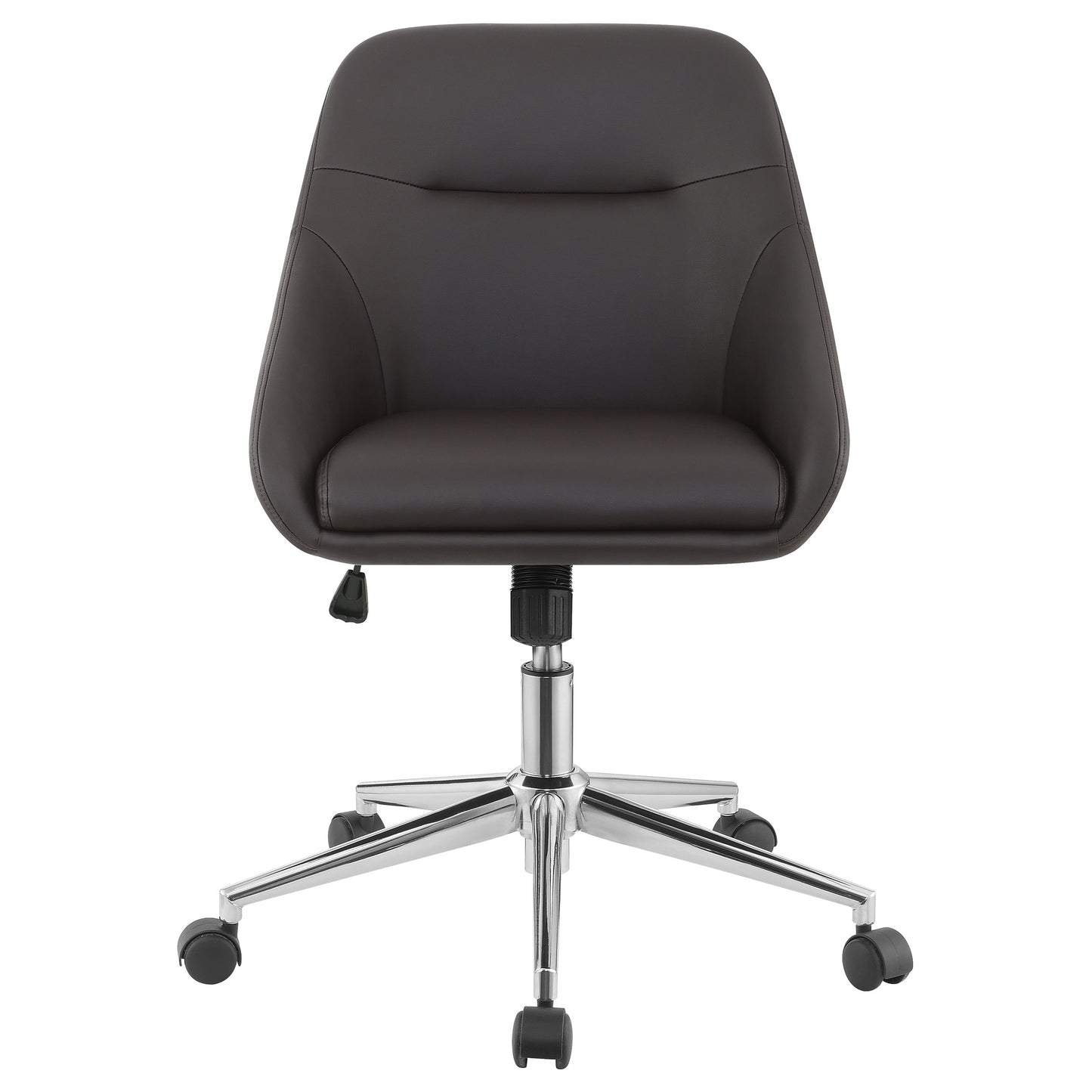 Lennox Upholstered Adjustable Office Chair Brown