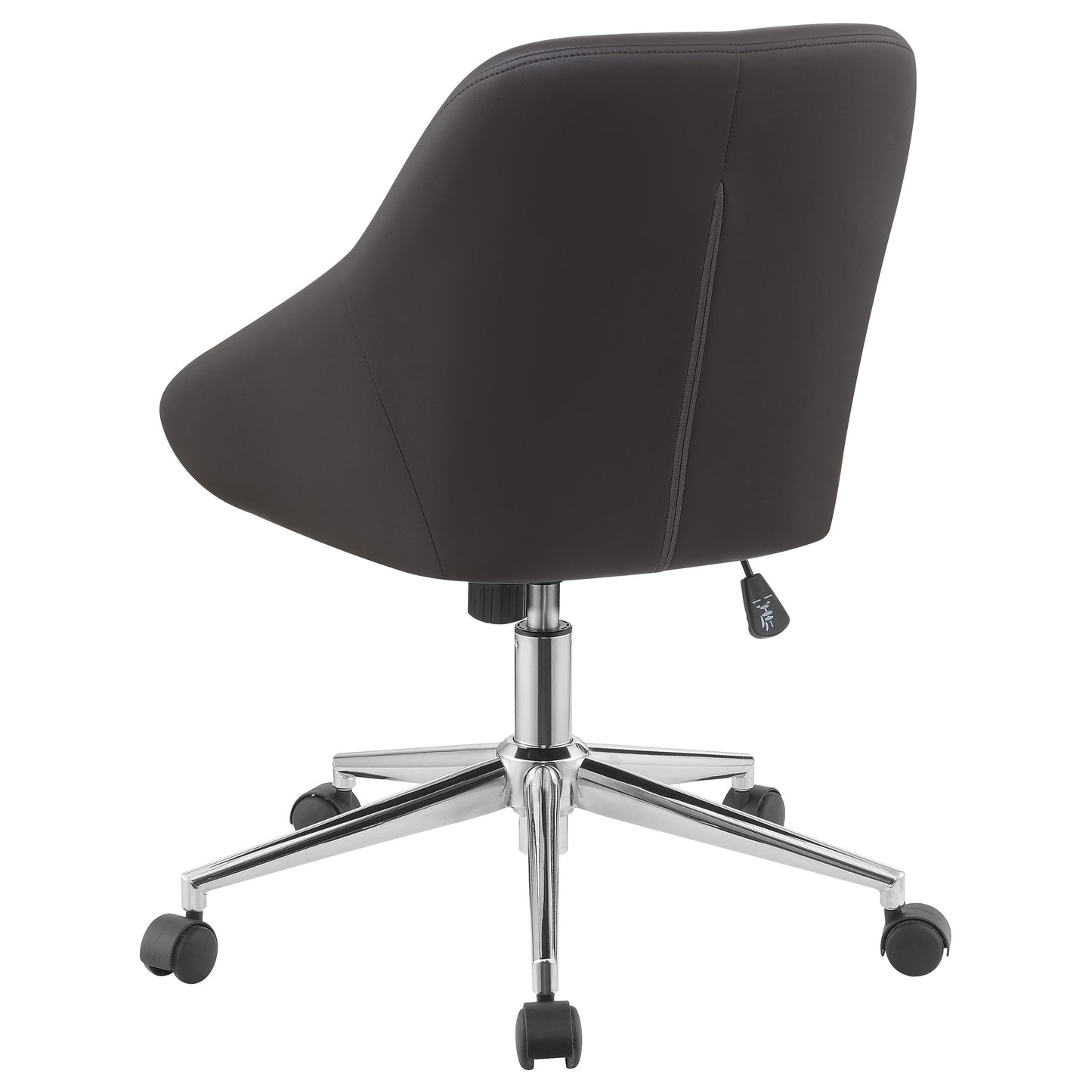 Lennox Upholstered Adjustable Office Chair Brown