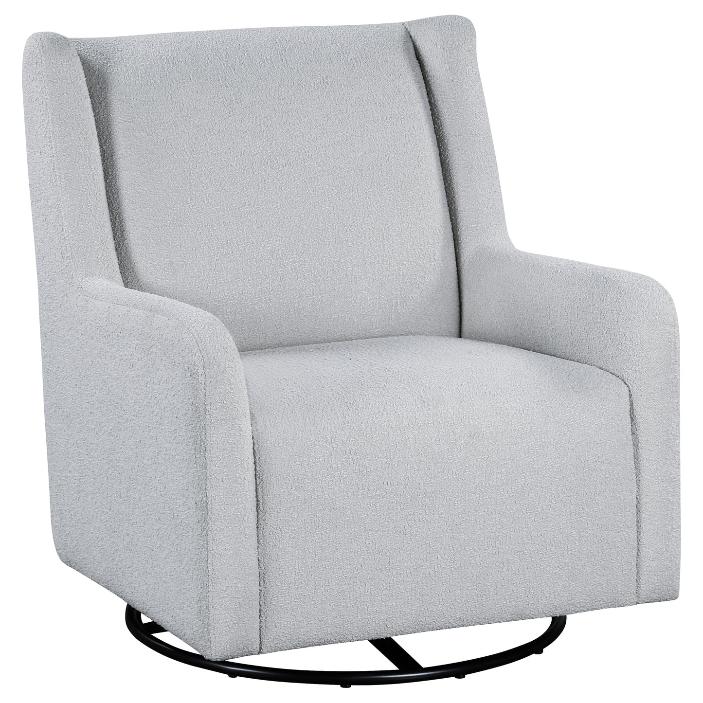 Serra Bouclé Swivel Glider – Dove Grey