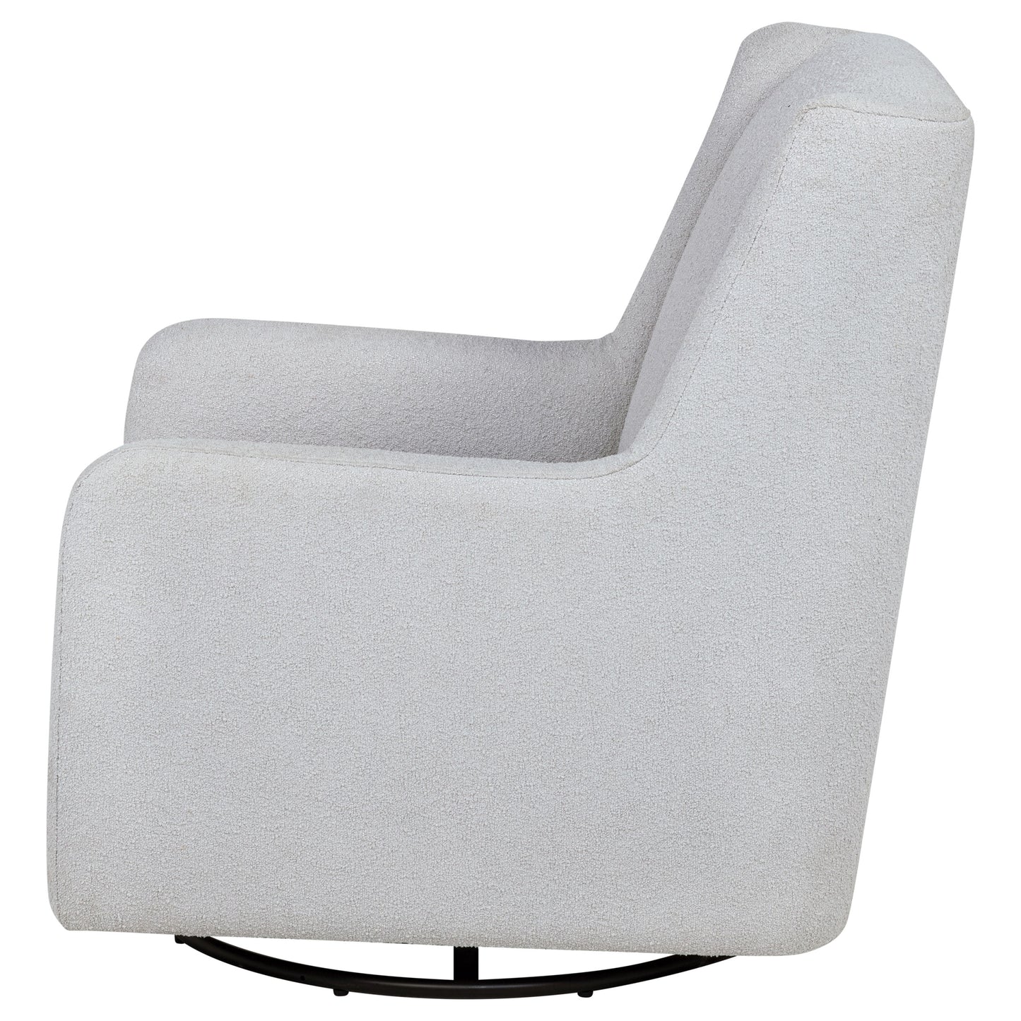 Serra Bouclé Swivel Glider – Dove Grey