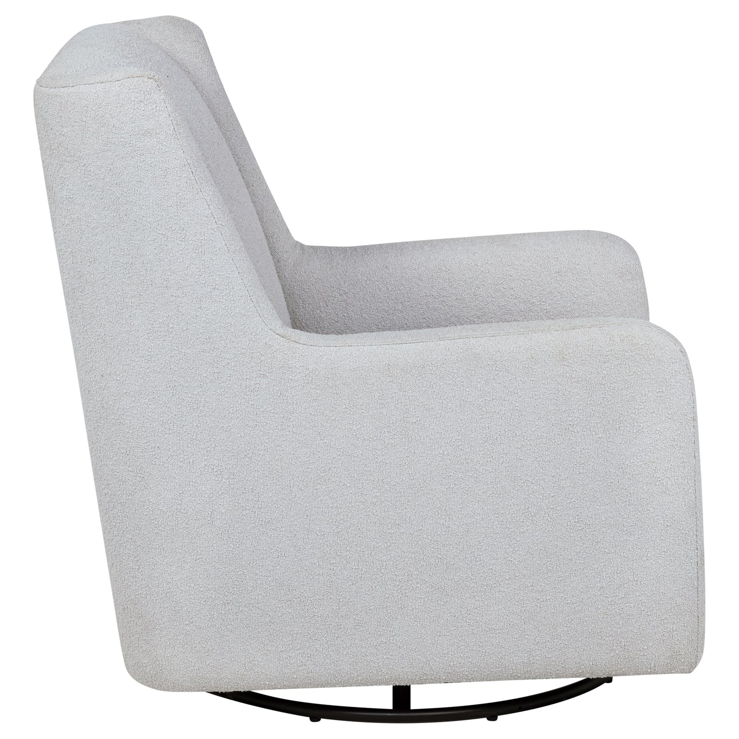 Serra Bouclé Swivel Glider – Dove Grey