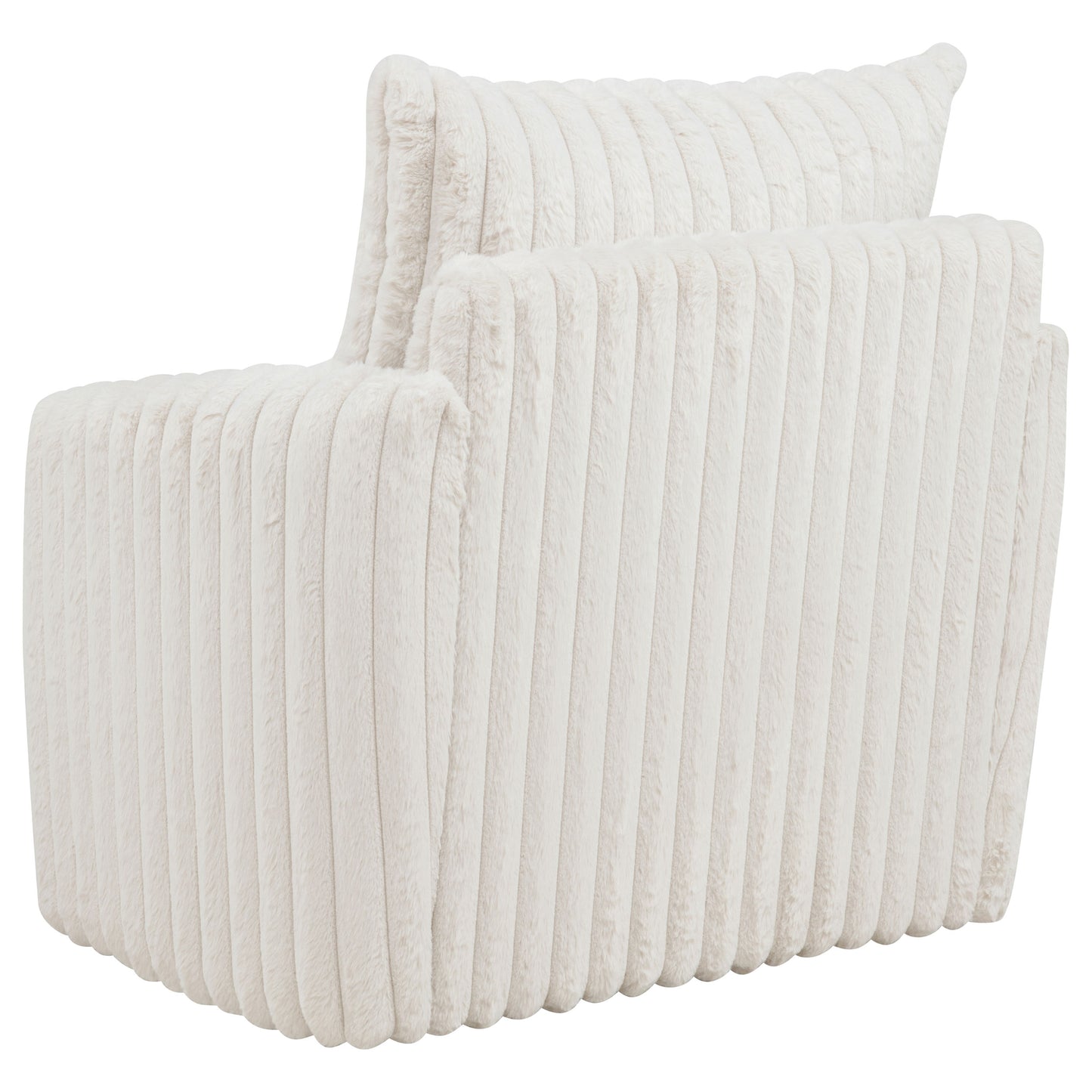Sarco Accent Swivel Arm Chair – Ivory