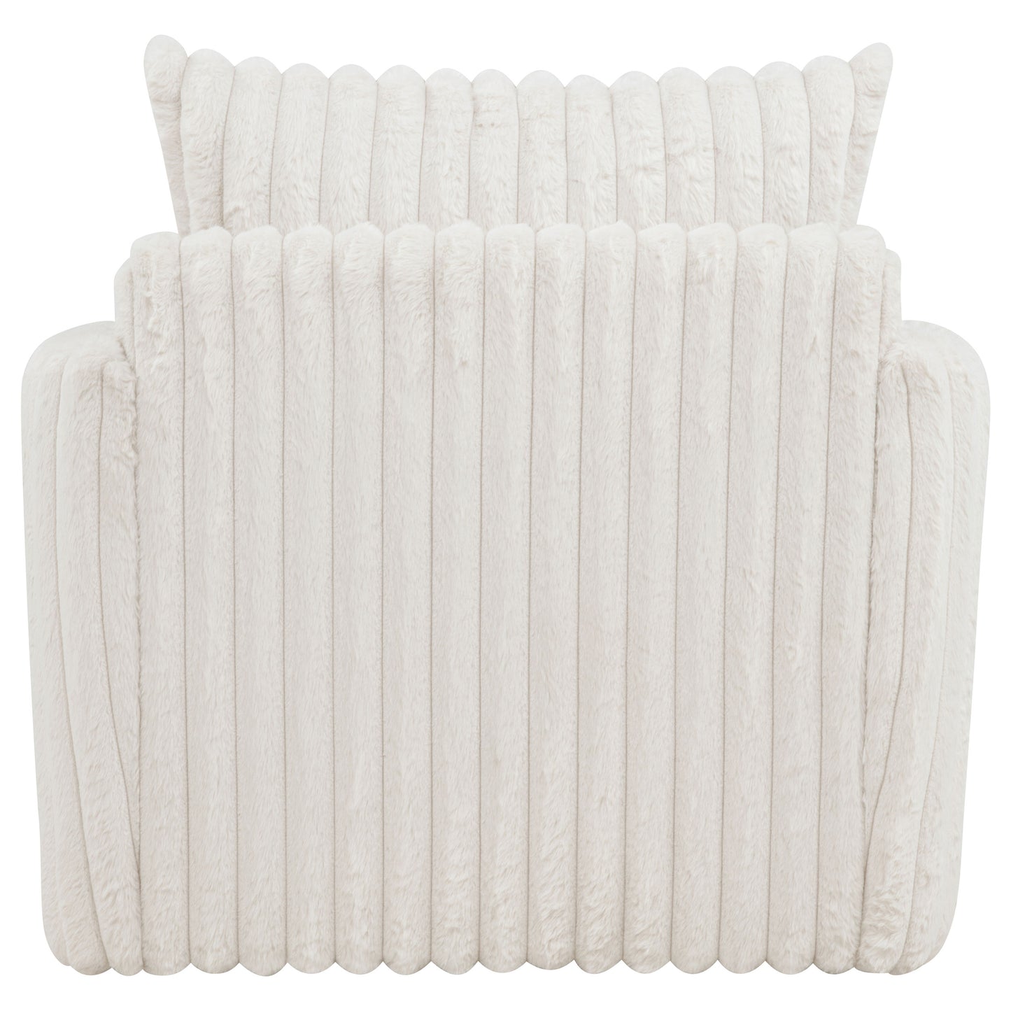 Sarco Accent Swivel Arm Chair – Ivory