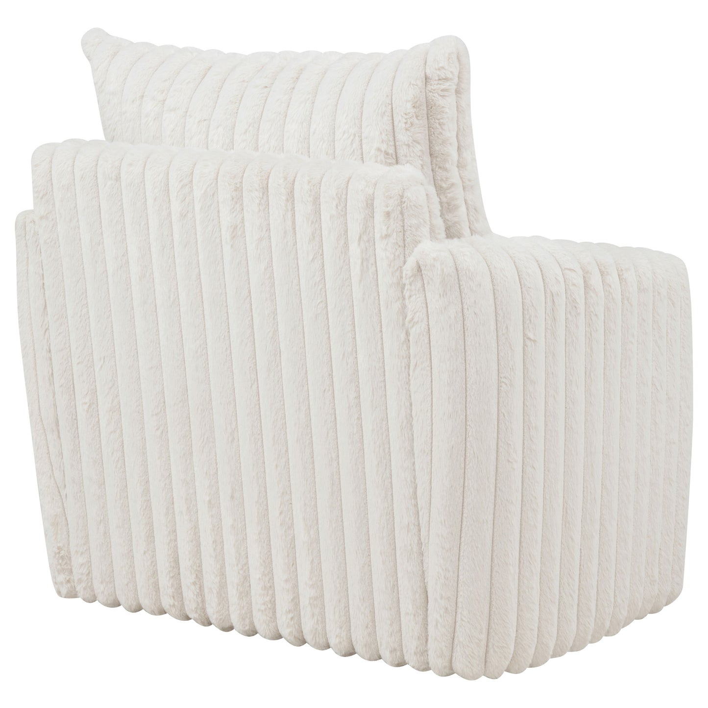 Sarco Accent Swivel Arm Chair – Ivory