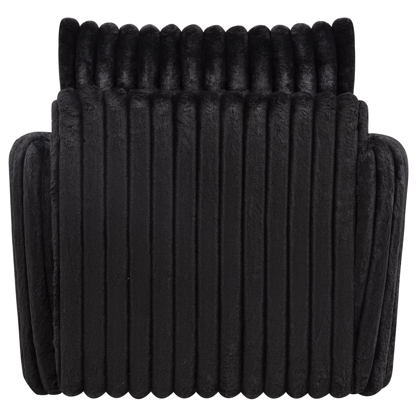 Sarco Corduroy Swivel Arm Chair – Black