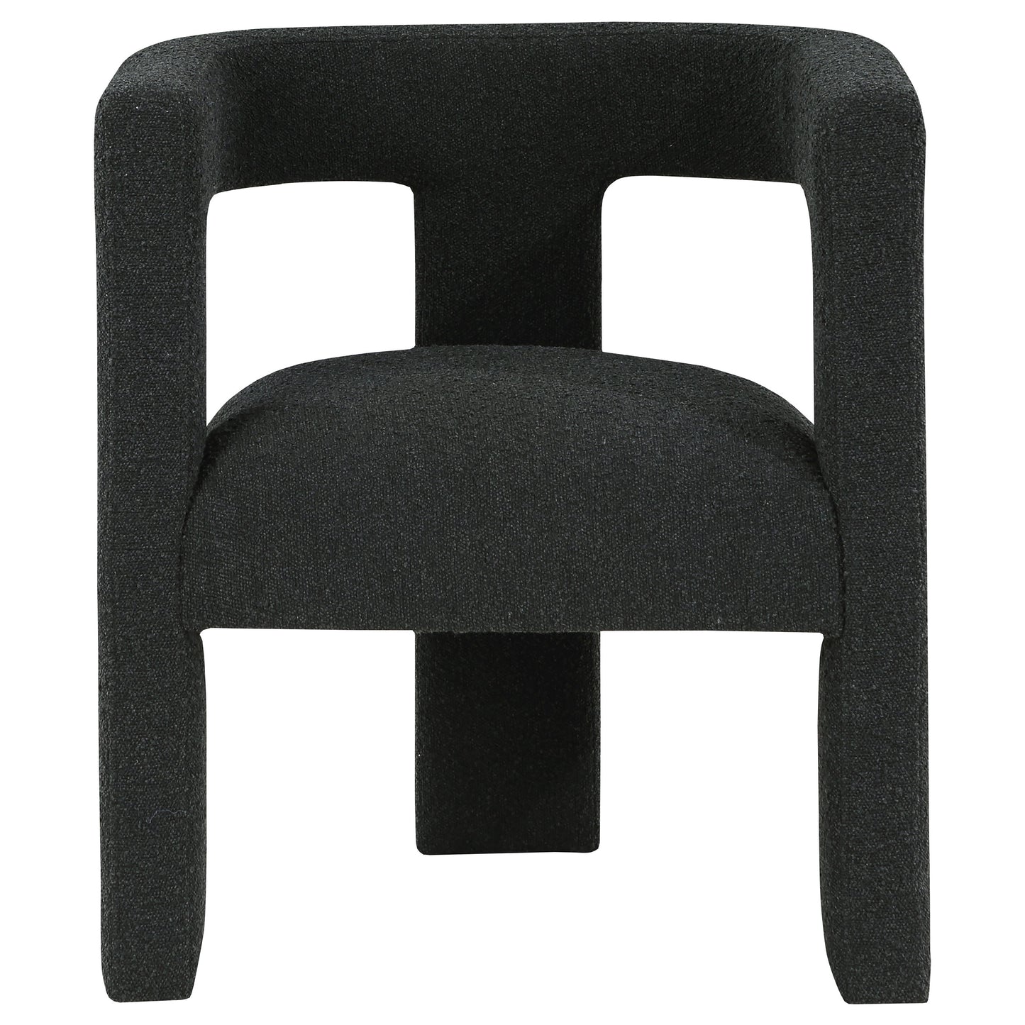 Petra Upholstered Side Chair – Black