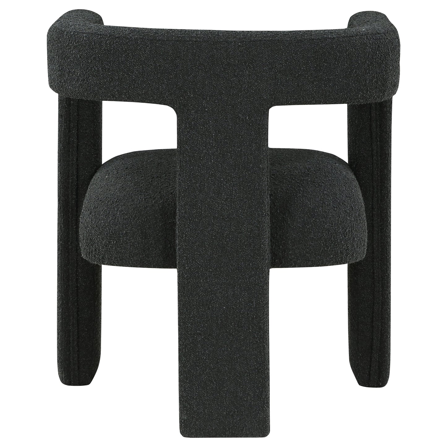 Petra Upholstered Side Chair – Black