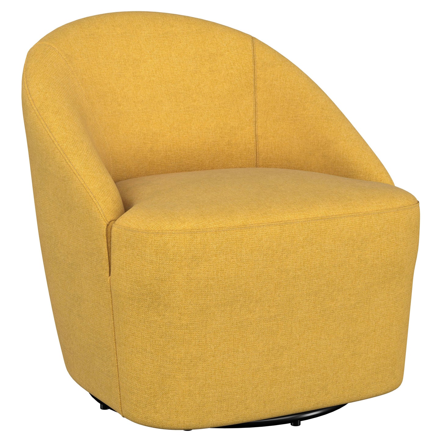 Leon Accent Swivel Chair – Mustard Yellow