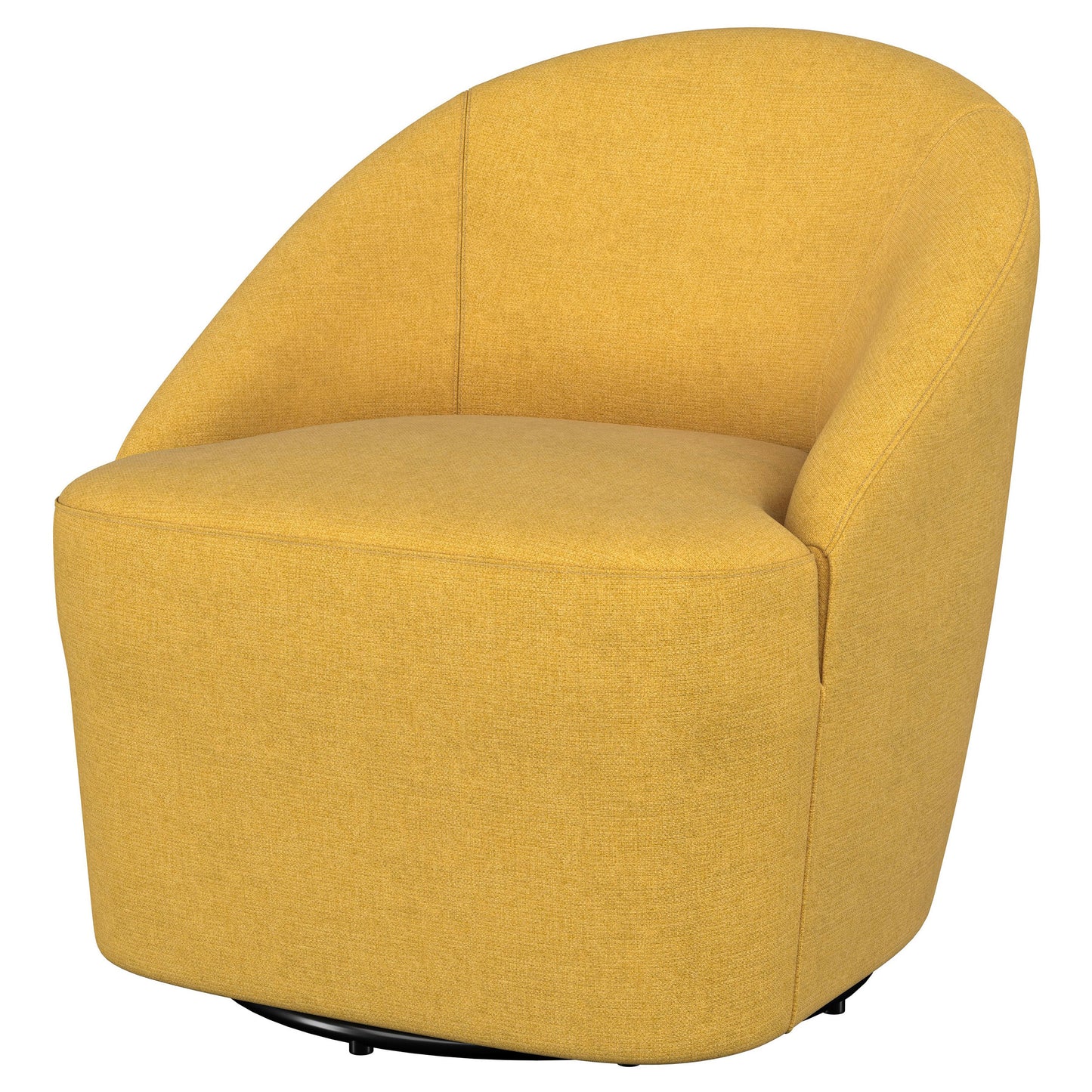 Leon Accent Swivel Chair – Mustard Yellow
