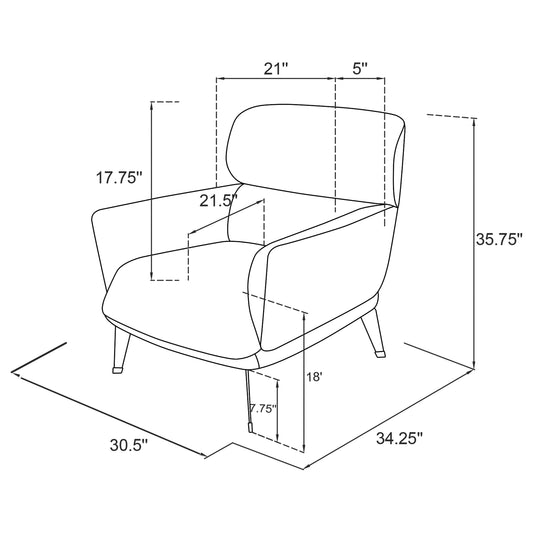 Maris Curved Silhouette Chair – Ocean Blue
